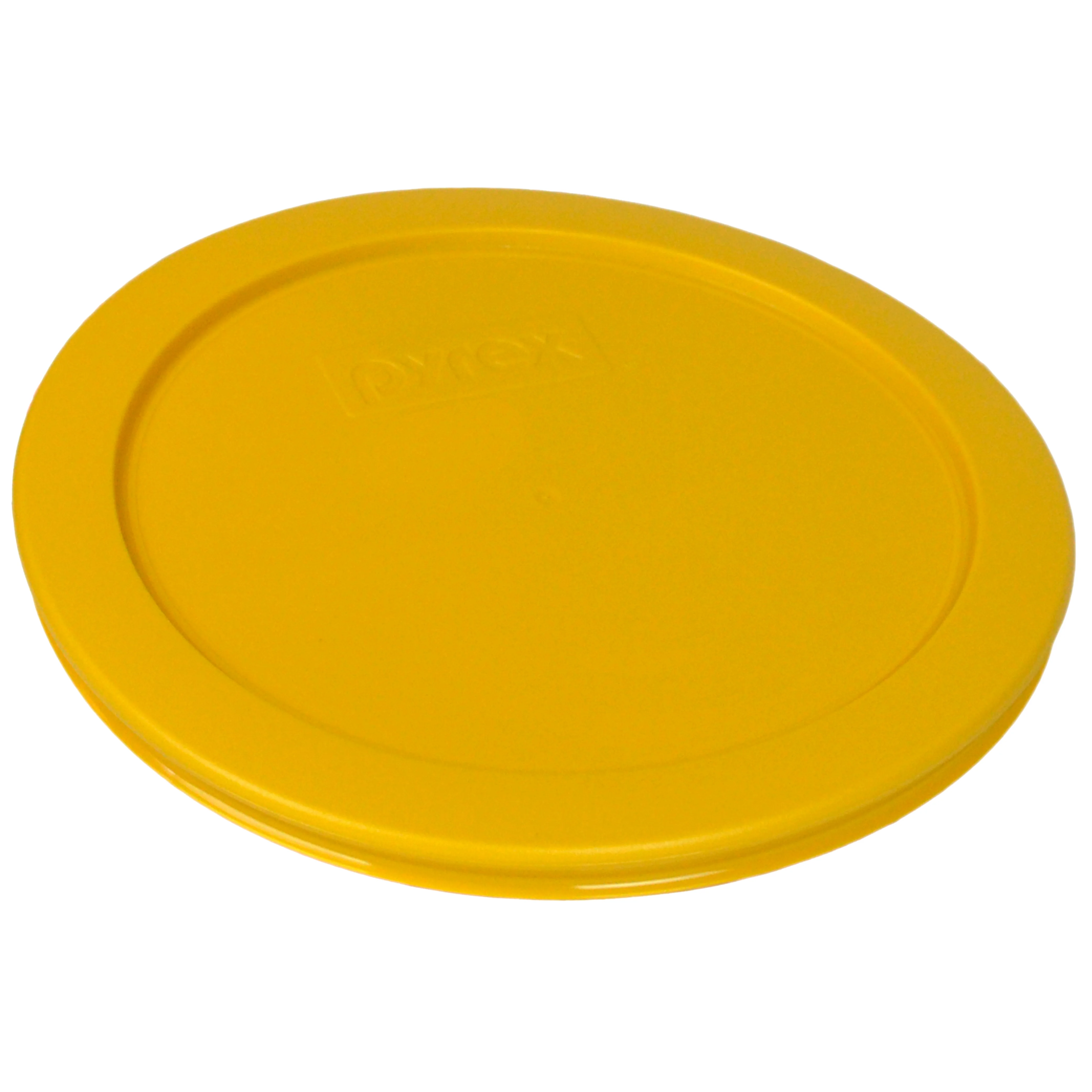 Pyrex 7203 7-Cup Glass Bowl & 7402-PC Lemon Drop Yellow Lid