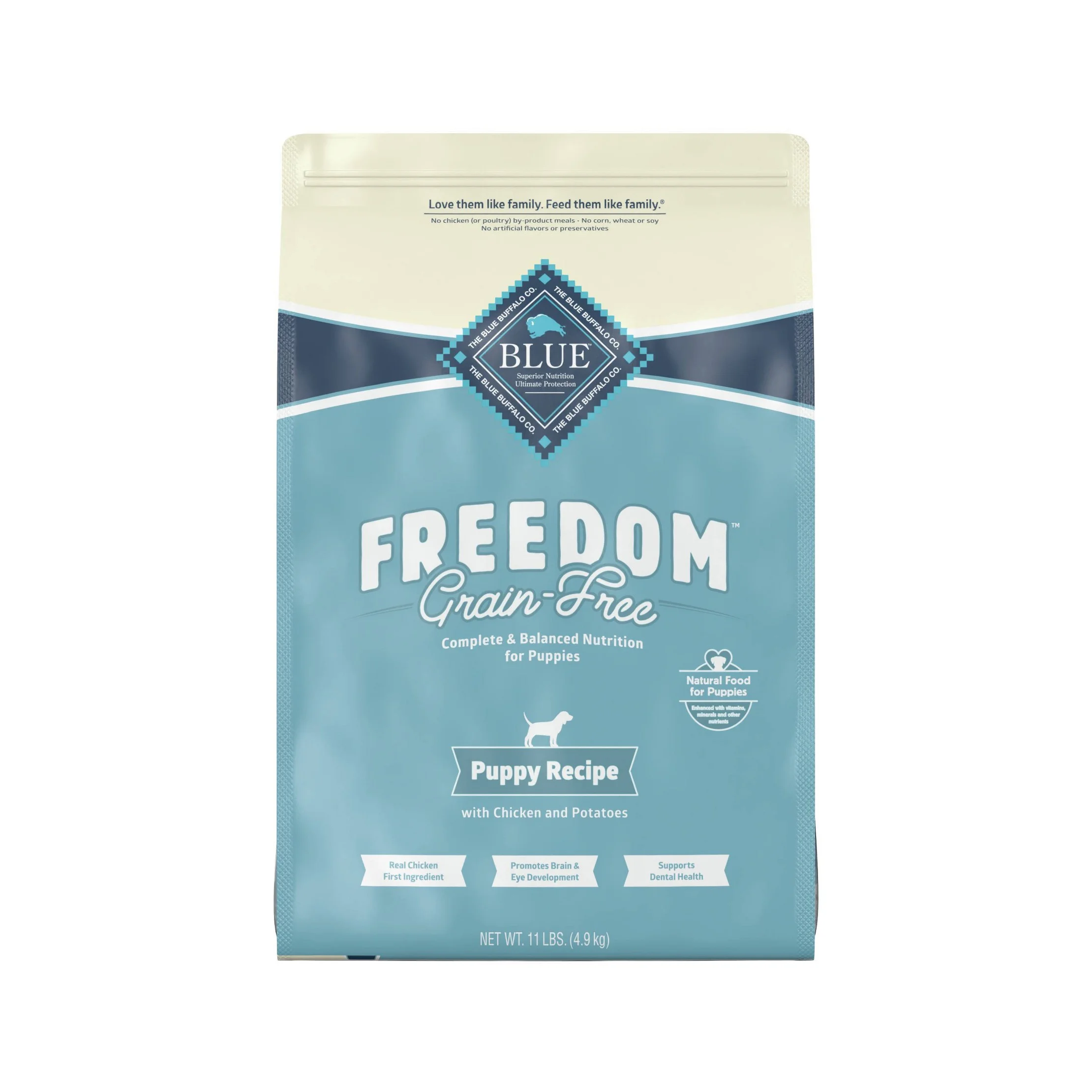 Freedom Grain Free with Chicken, Peas & Potatoes Puppy Dry Dog Food - 11lbs