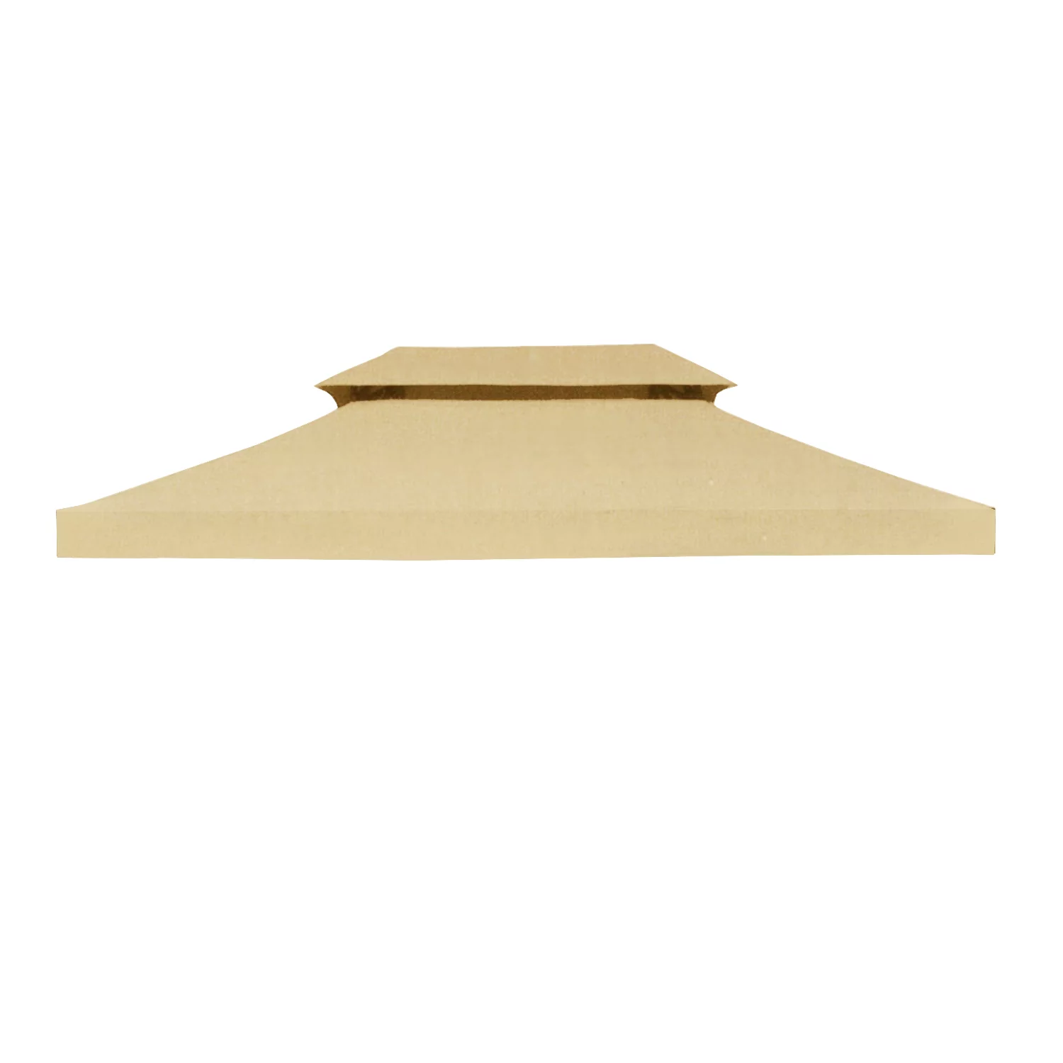 Garden Winds Replacement Canopy Top for PH Victorian Gazebo - SOLID BEIGE COLOR, NO STRIPE