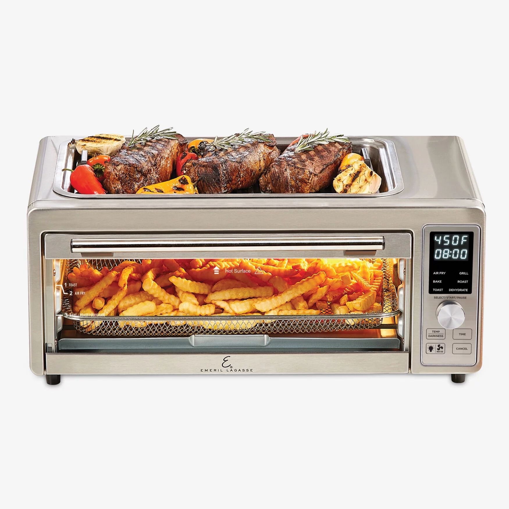 Brylanehome Power Grill 360Tm, Stainless