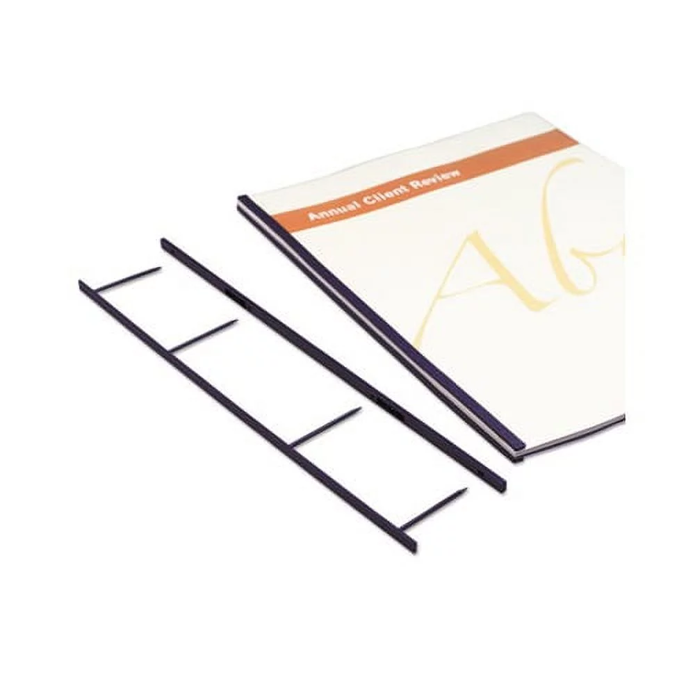 VeloBind Reclosable Spines 200 Sheet Capacity, Black, 25/Pack