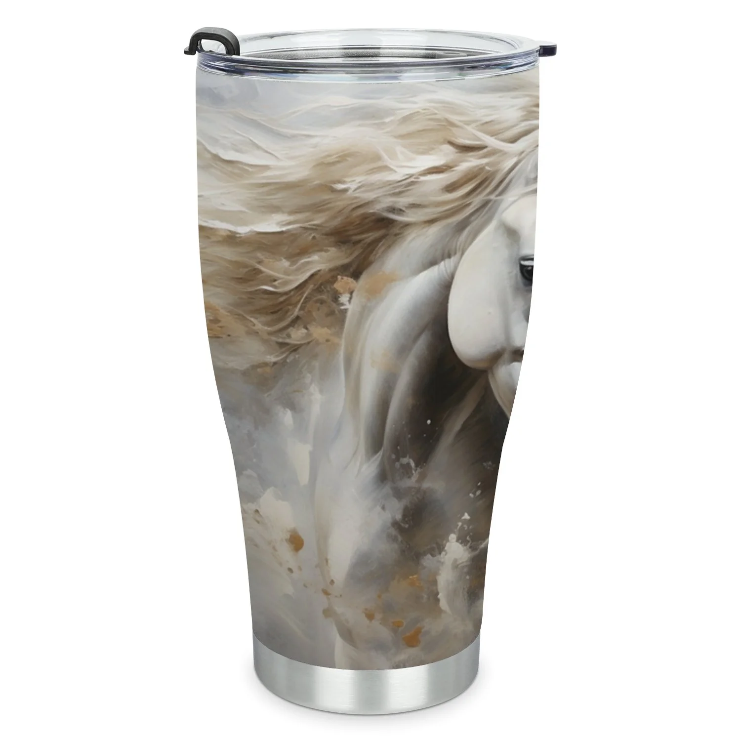 Hidove Stainless Steel Tumbler, Modern Painting 30oz Leak Proof & Stainless Steel Bottle for Hot & Cold Drinks - Coffee Travel Mug, Water Metal Canteen, Thermal Cup