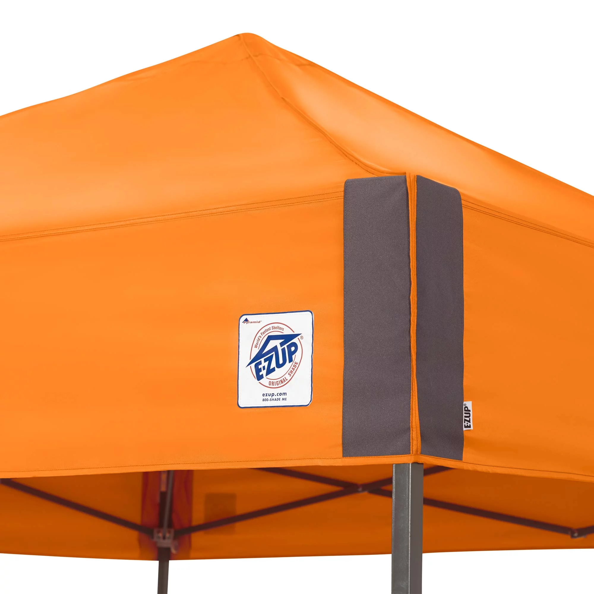 E-Z Up® Pyramid™ Instant Shelter® Outdoor Canopy, 10' x 10', Black, Assembled Width 120