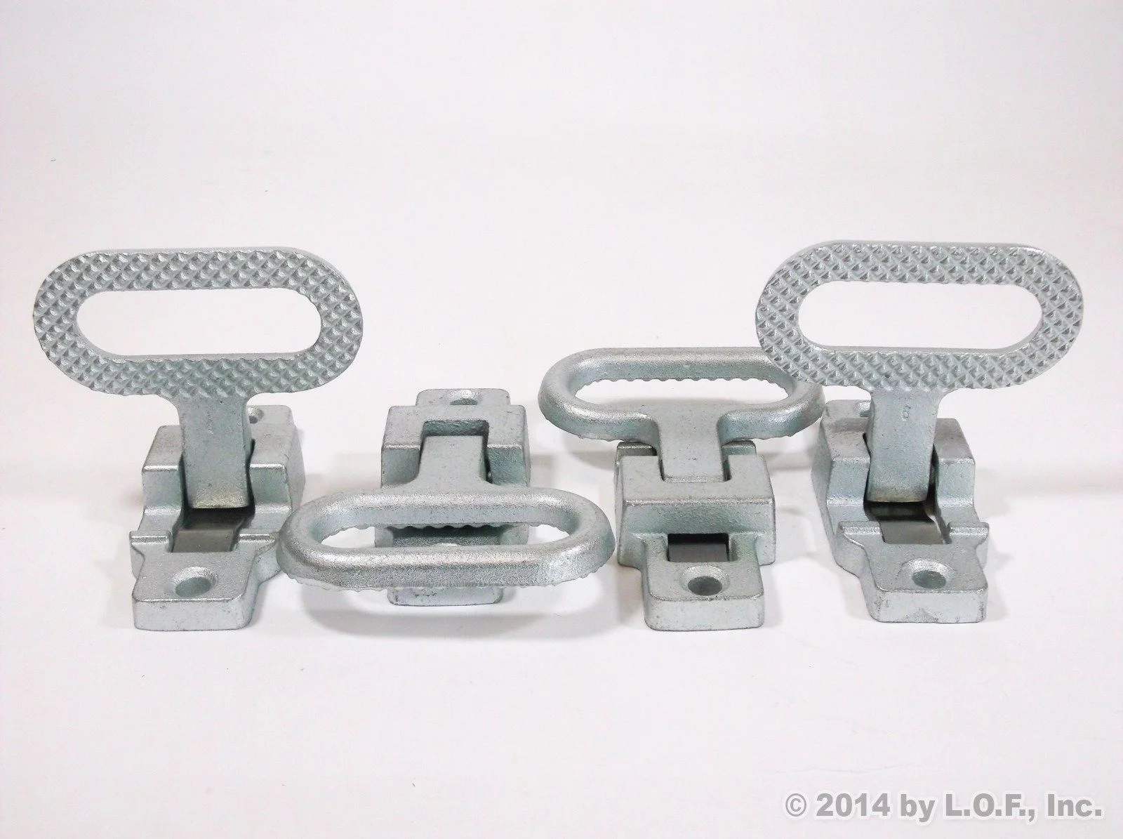 Red Hound Auto 4 Pack Fold Down Utility Bed Body Step Heavy Duty Premium Galvanized Steel Flip Up Folding RV Camper Trailer RV Bus Step-up Safety Non Slip Tread Grab on Assist Handle