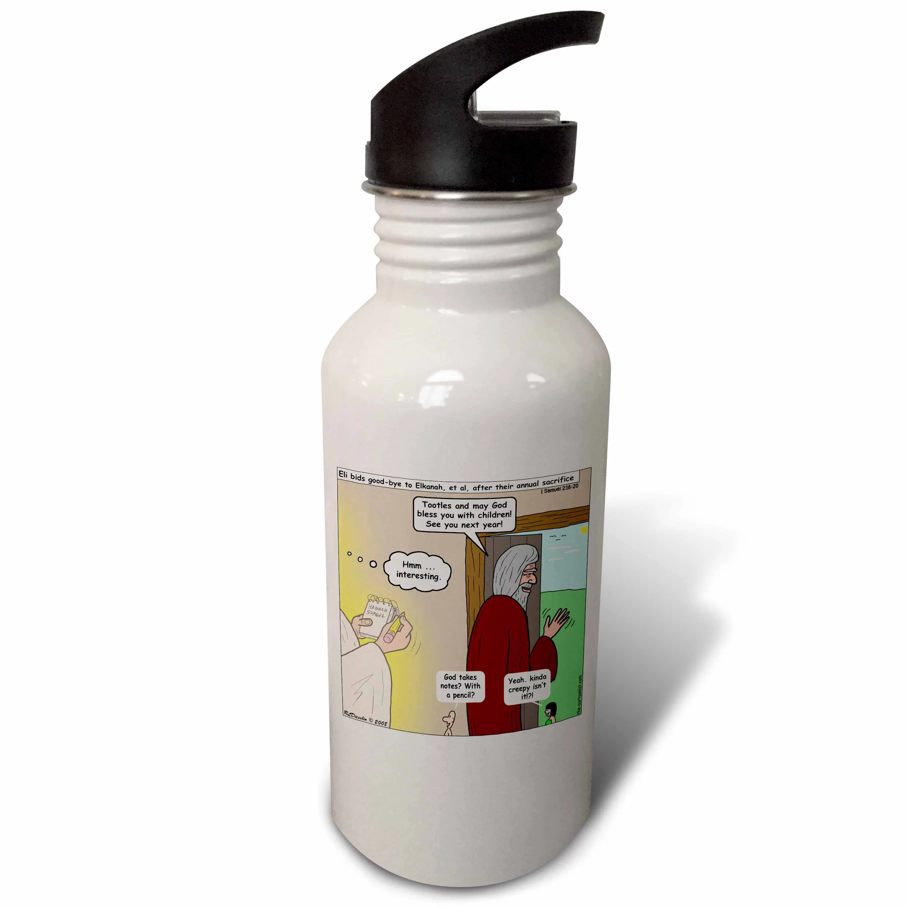 1st Samuel 2 18 20 Sam I Am Bible Eli Elkanah Hannah Adam Eve God 21 oz Sports Water Bottle wb-19528-1