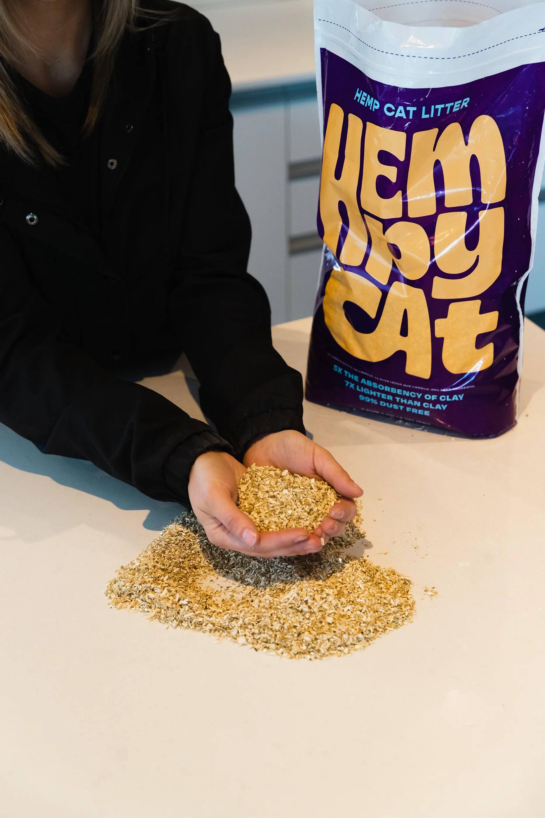 HempyCat Natural Hemp Cat Litter (2GAL / 1KG)