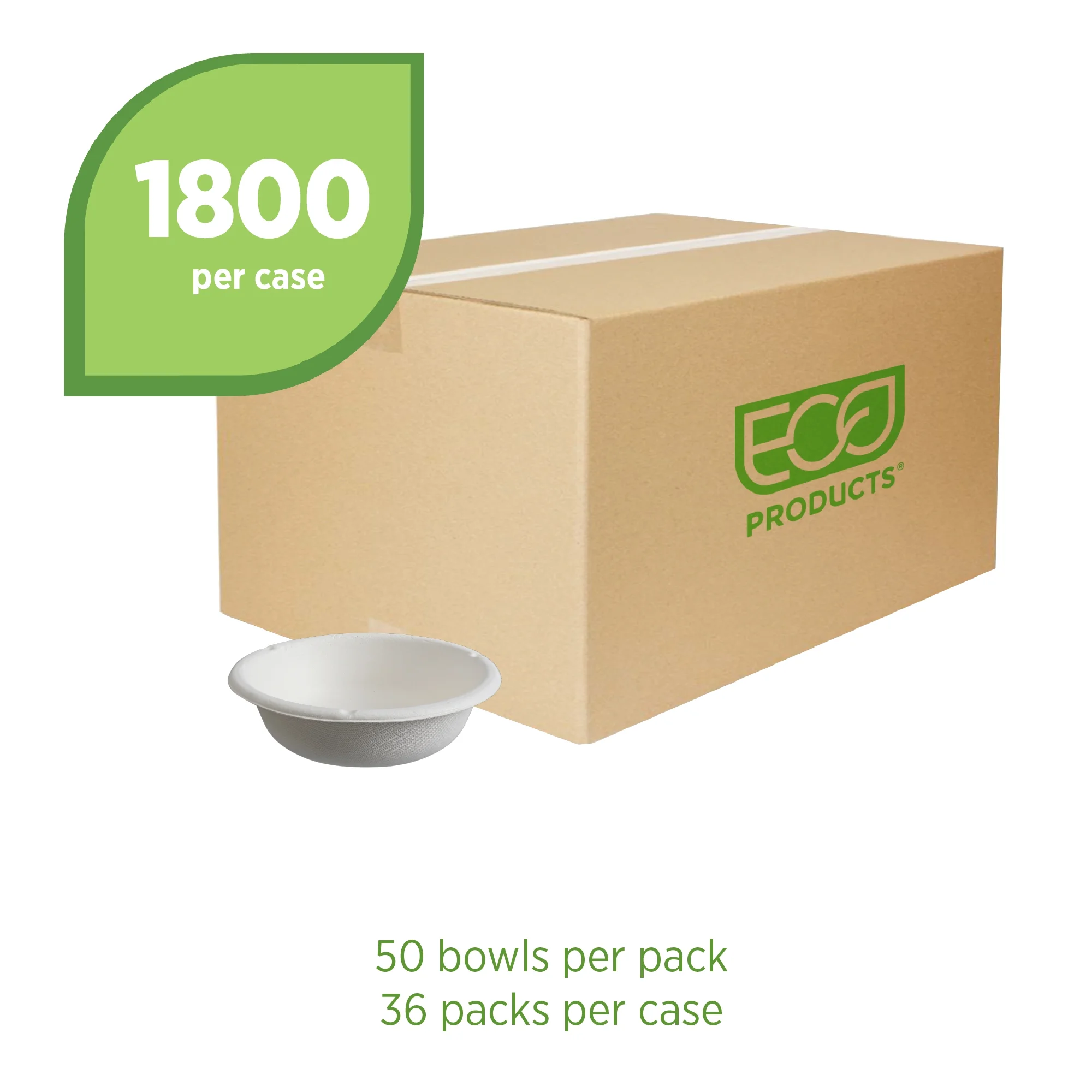 Vanguard Renewable & Compostable Molded Fiber Bowl, 6oz.