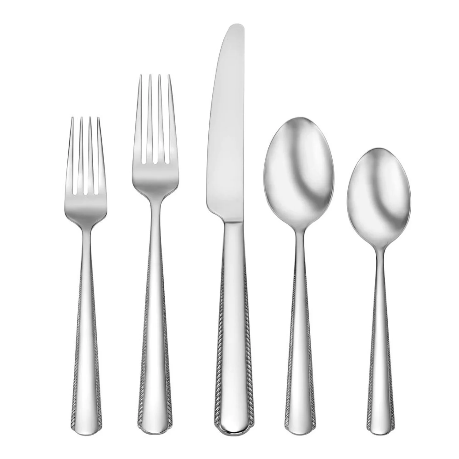 Lenox Oneida Gable 42-Piece Flatware Set, Stainless Steel