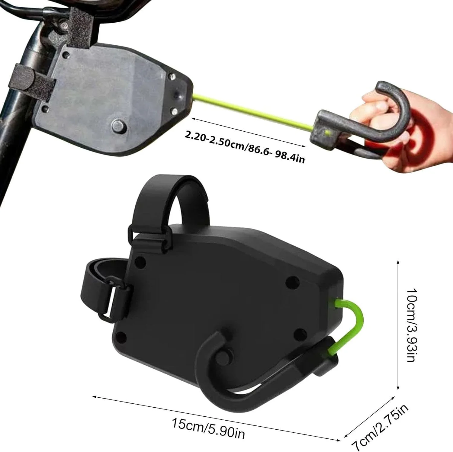 Ofocase Bike Towing System Child Retractable, Towing Cable for Bicycles, E-Bikes, Mountain Bikes