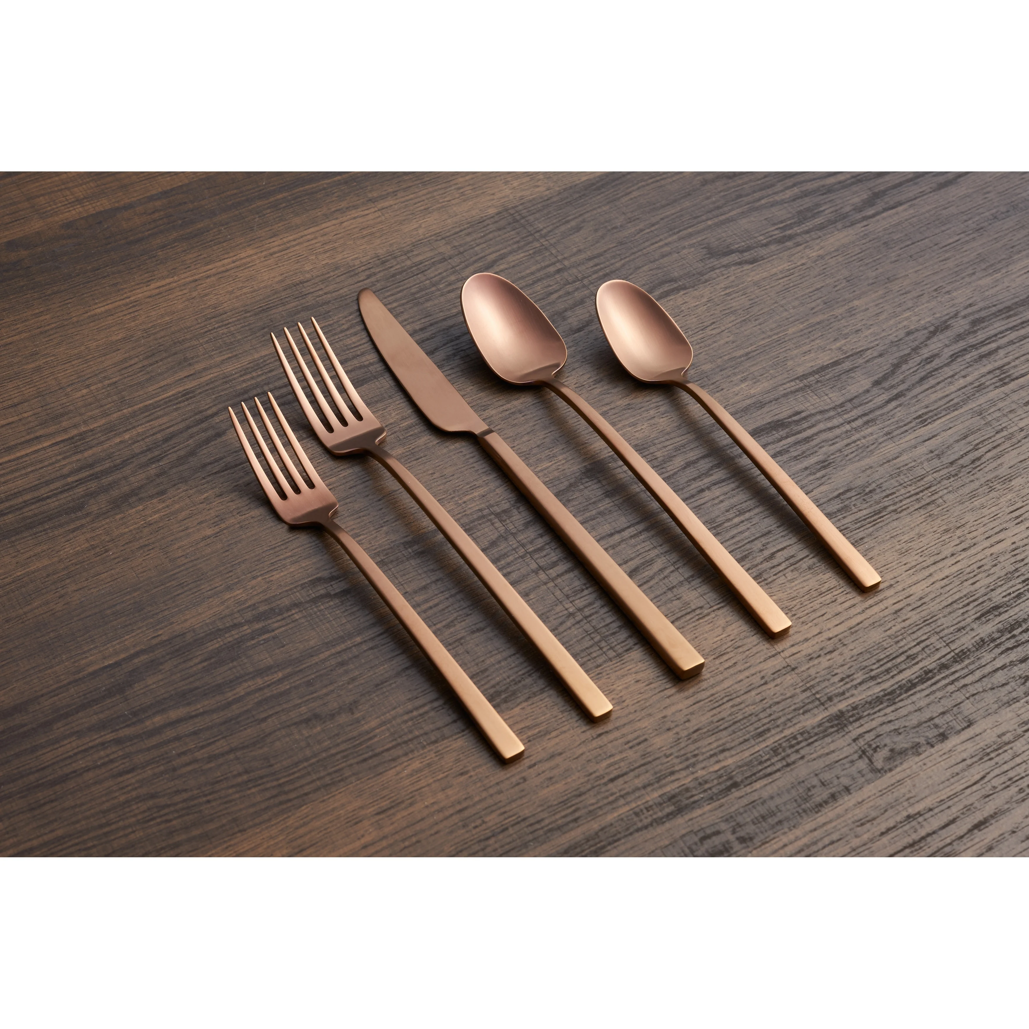 Cambridge Silversmiths Damaris 20-Piece Flatware Set, Service for 4 - 20 Piece Copper Satin