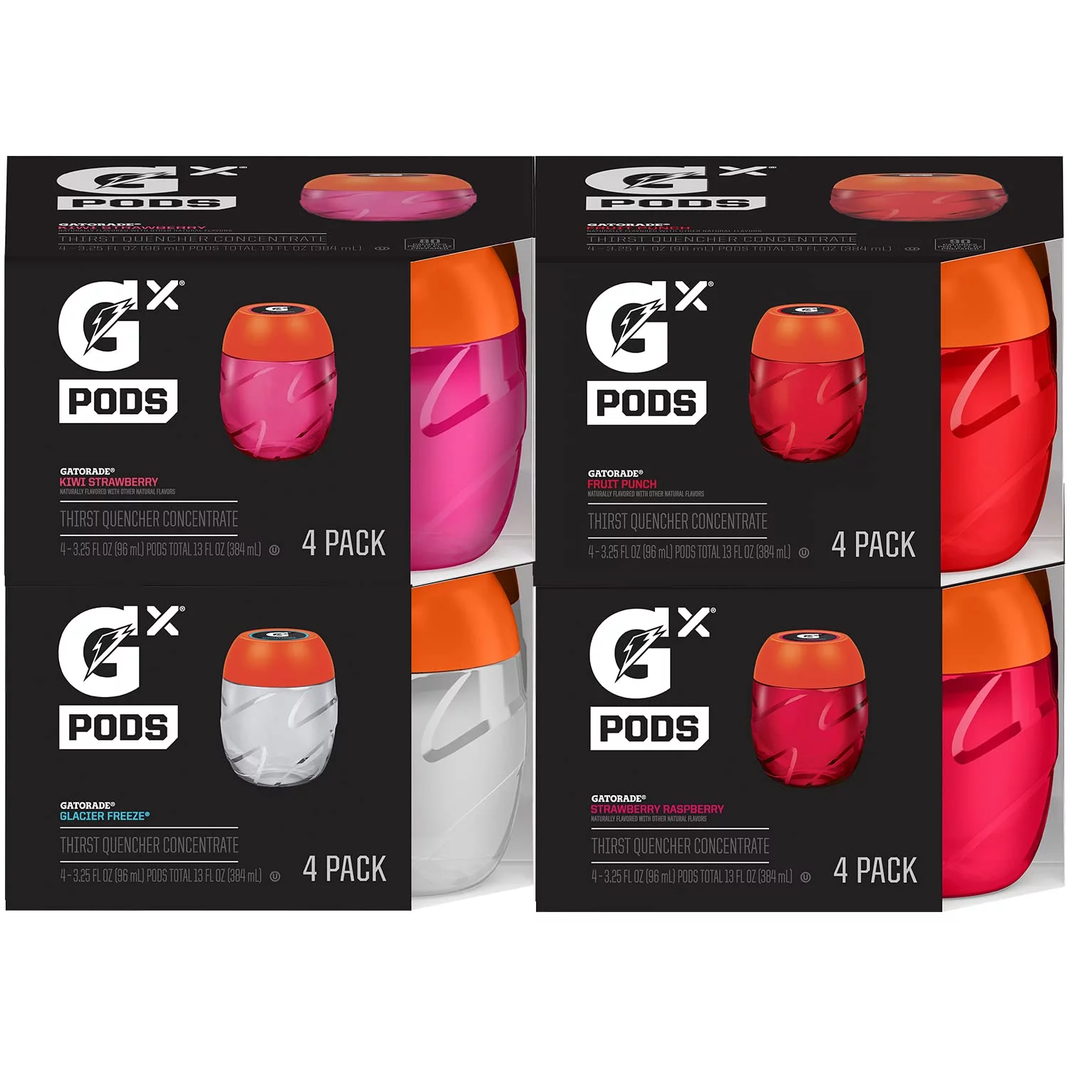 Gatorade Gx Hydration System, Non-Slip Gx Squeeze Bottles & Gx Sports Drink Concentrate Pods