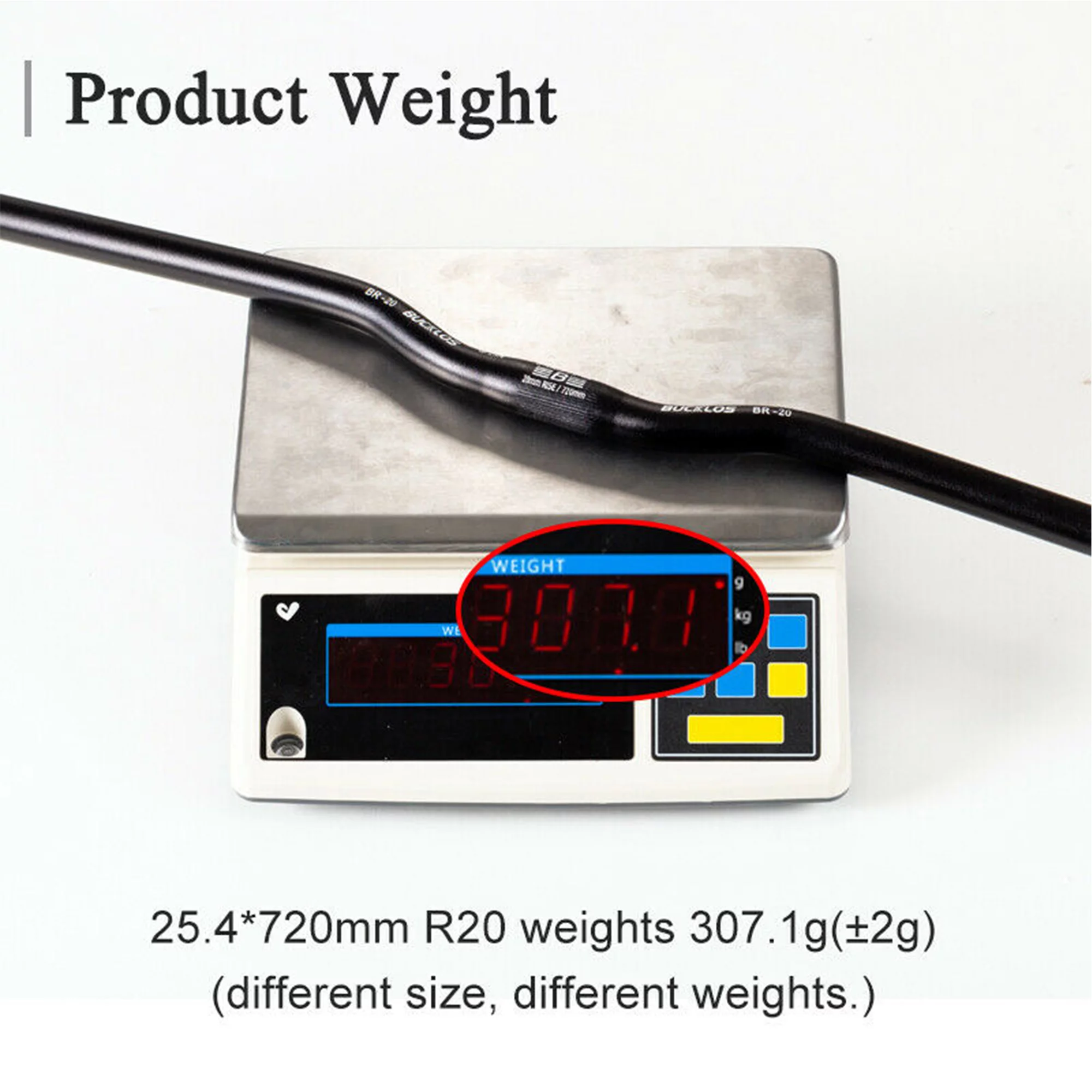 BUCKLOS 25.4*620/660/720mm Mountain Bike Handlebars Rise 40/60/100mm Aluminum Alloy MTB Riser Handlebars