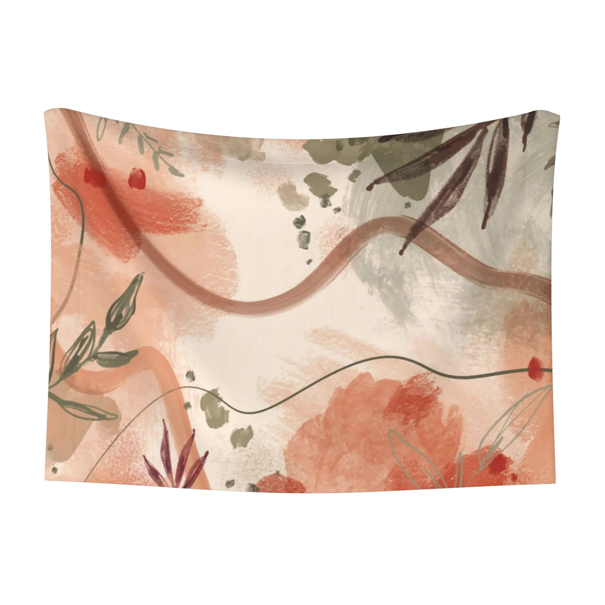 XMXY Dog Throw Blankets, Soft Cozy Stained Watercolor Tree Branch Pet Blankets for Couches Machine Washable for Indoor Cats Dogs, Small Size