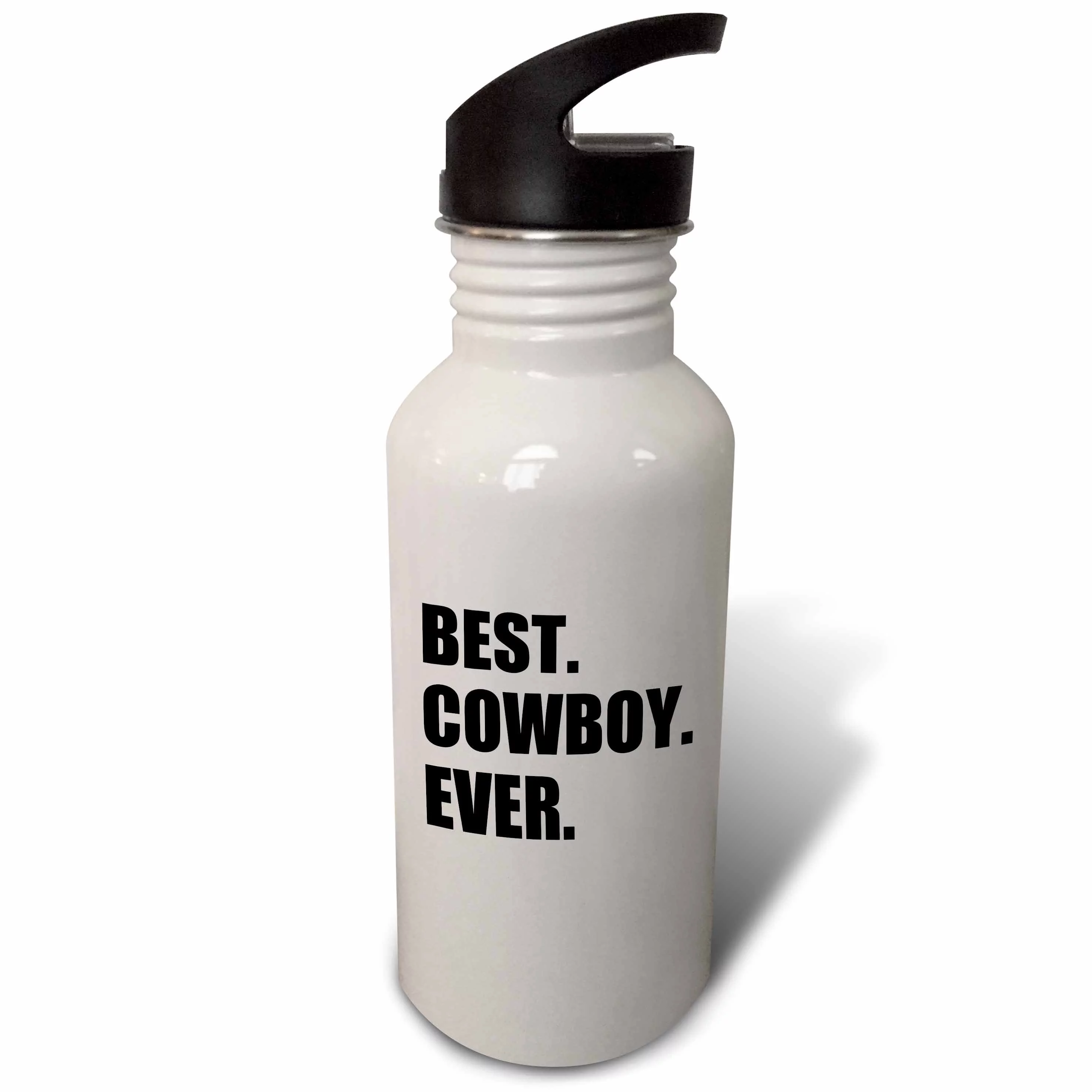 Best Cowboy Ever - fun text gifts for all American rancher rider guys 21 oz Sports Water Bottle wb-179771-1