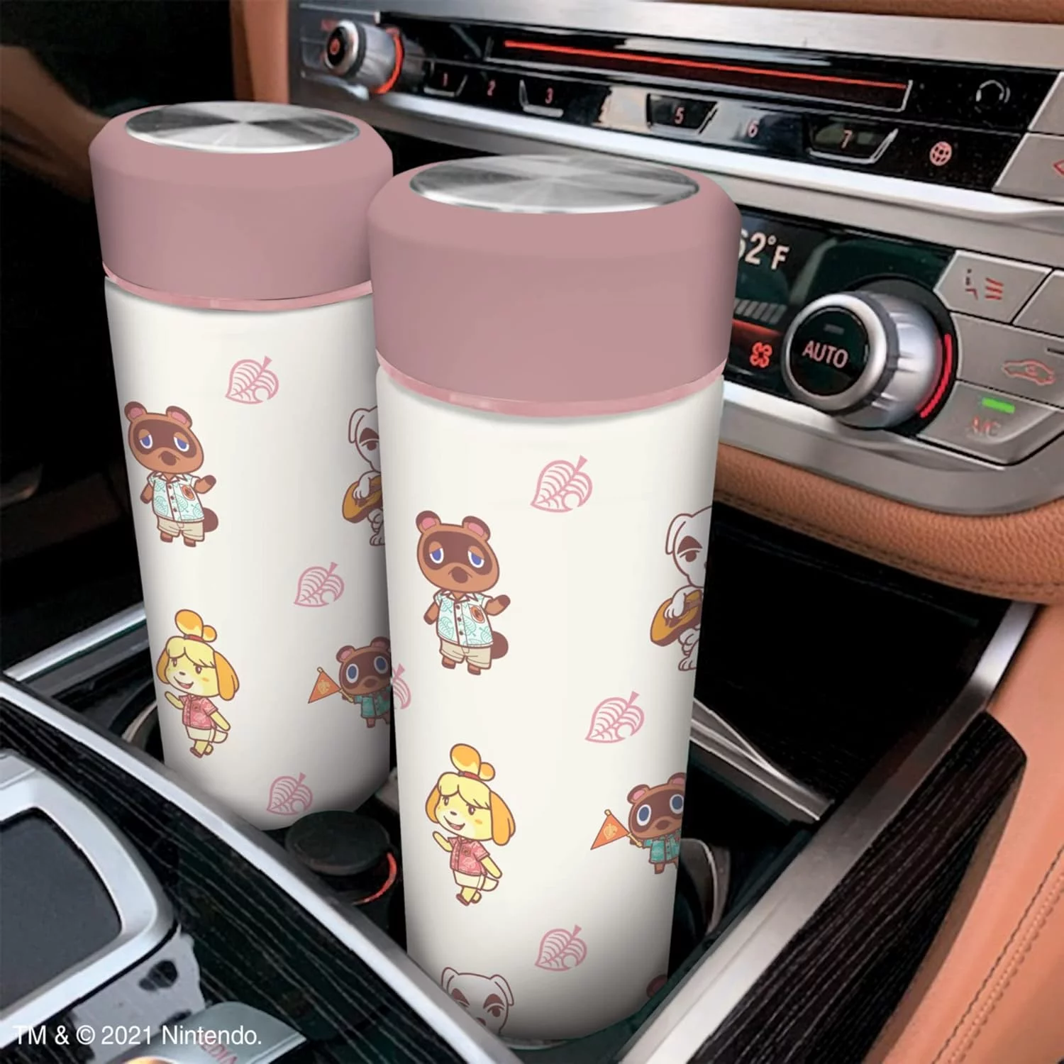 Animal Crossing 17Oz, Insulated, Stainless Steel, Leak Proof, Water Bottle (Island Idols)