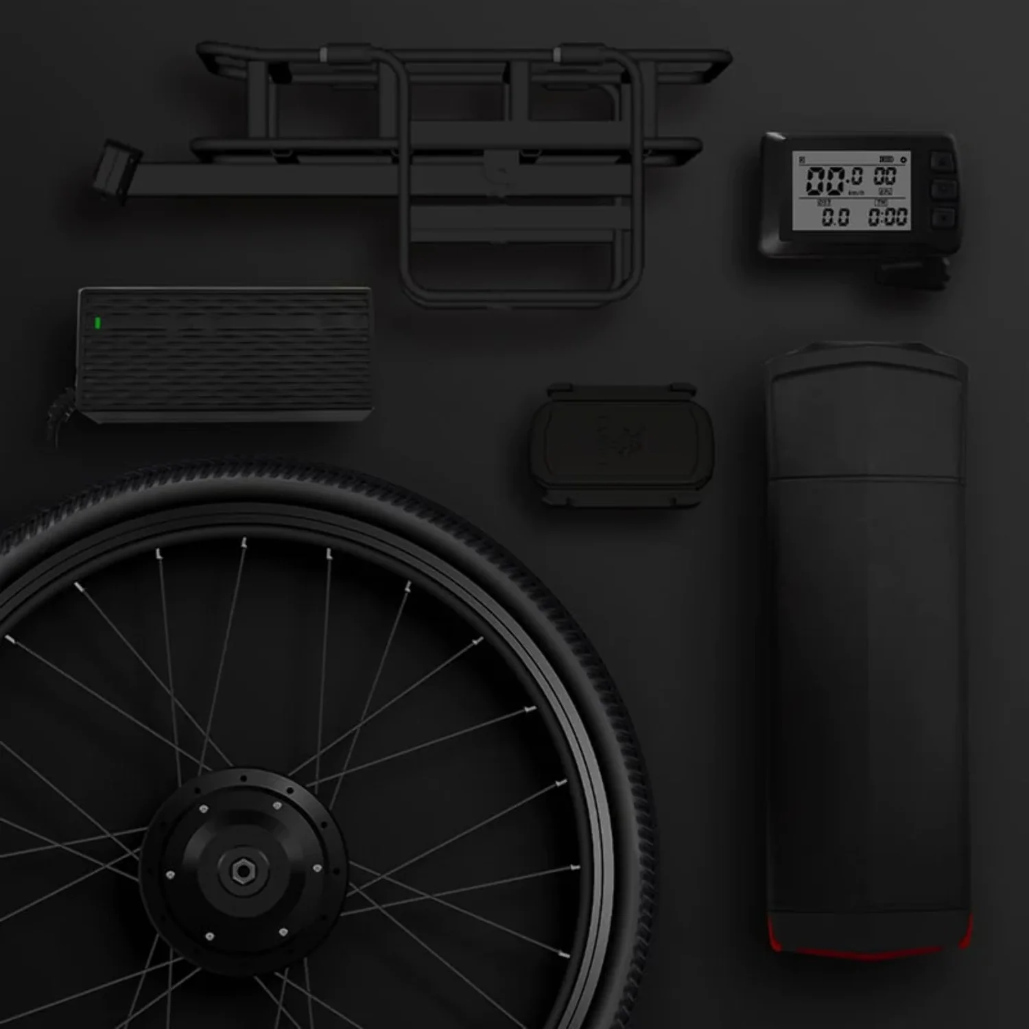 Verttire E-Bike Bundle w/ Folding 21 Speed Mountain Bike + Verttire E-Bike Kit