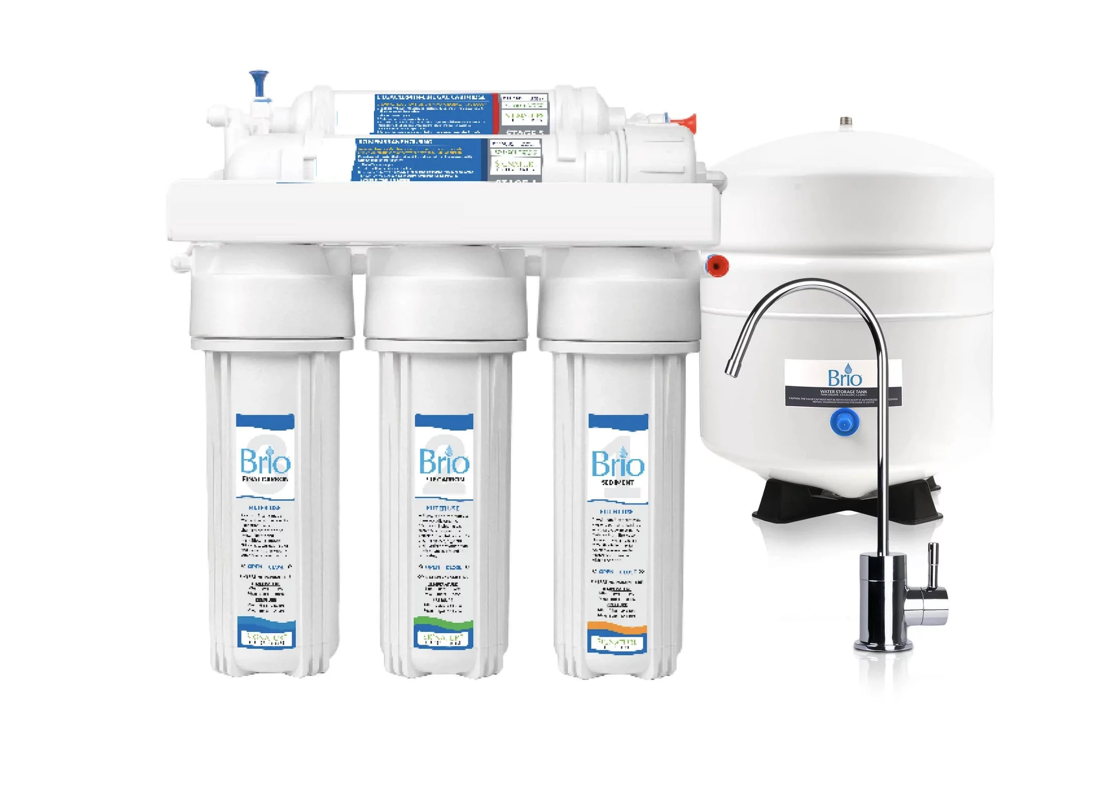 Premier 5 Stage Home Reverse Osmosis Drinking Water System 150 GPD RO | Assembled in USA