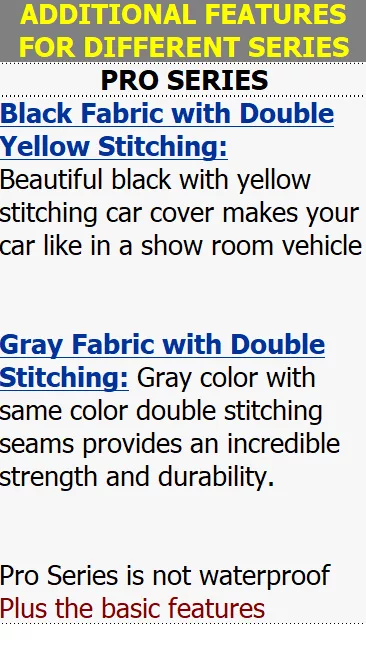 Car Cover fits 2020 CHRYSLER VOYAGER XCP XtremeCoverPro Pro Series Black