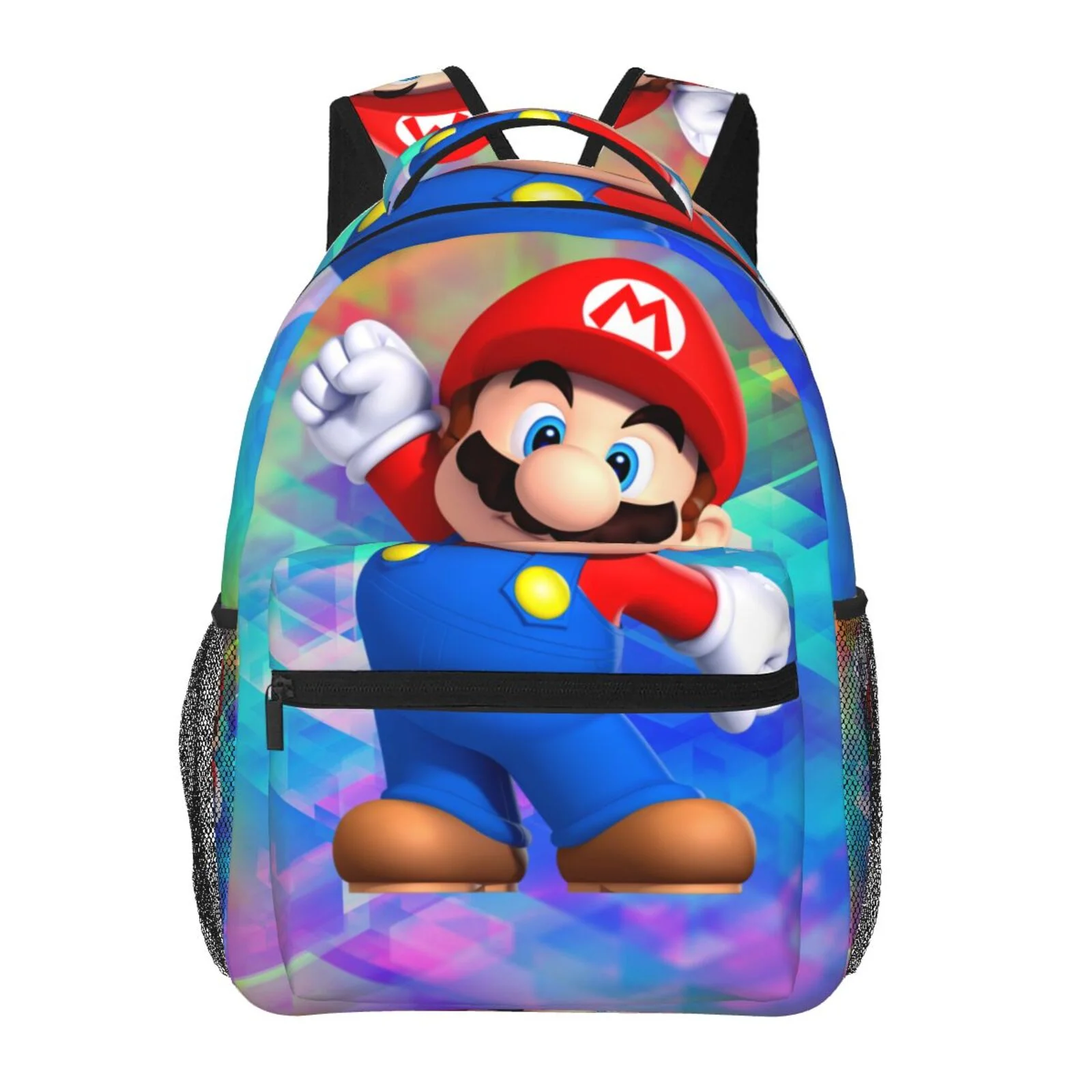 Super Mario Cute Adjustable Laptop Backpack School Student Book Bag Satchel Rucksack Shoulders Daypack For Adult And Kids