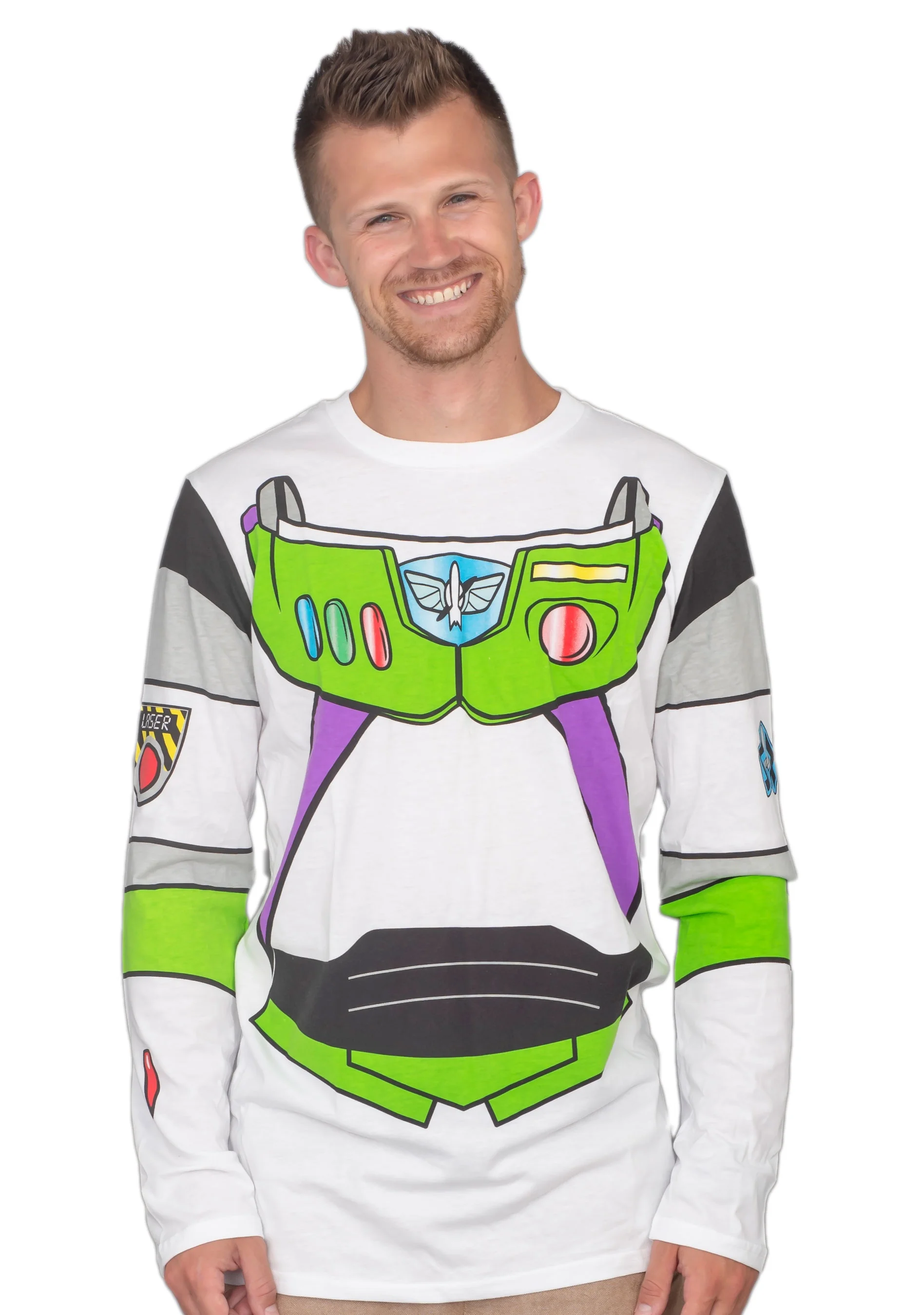 Toy Story I am Buzz Lightyear Adult Long Sleeve Costume T-Shirt