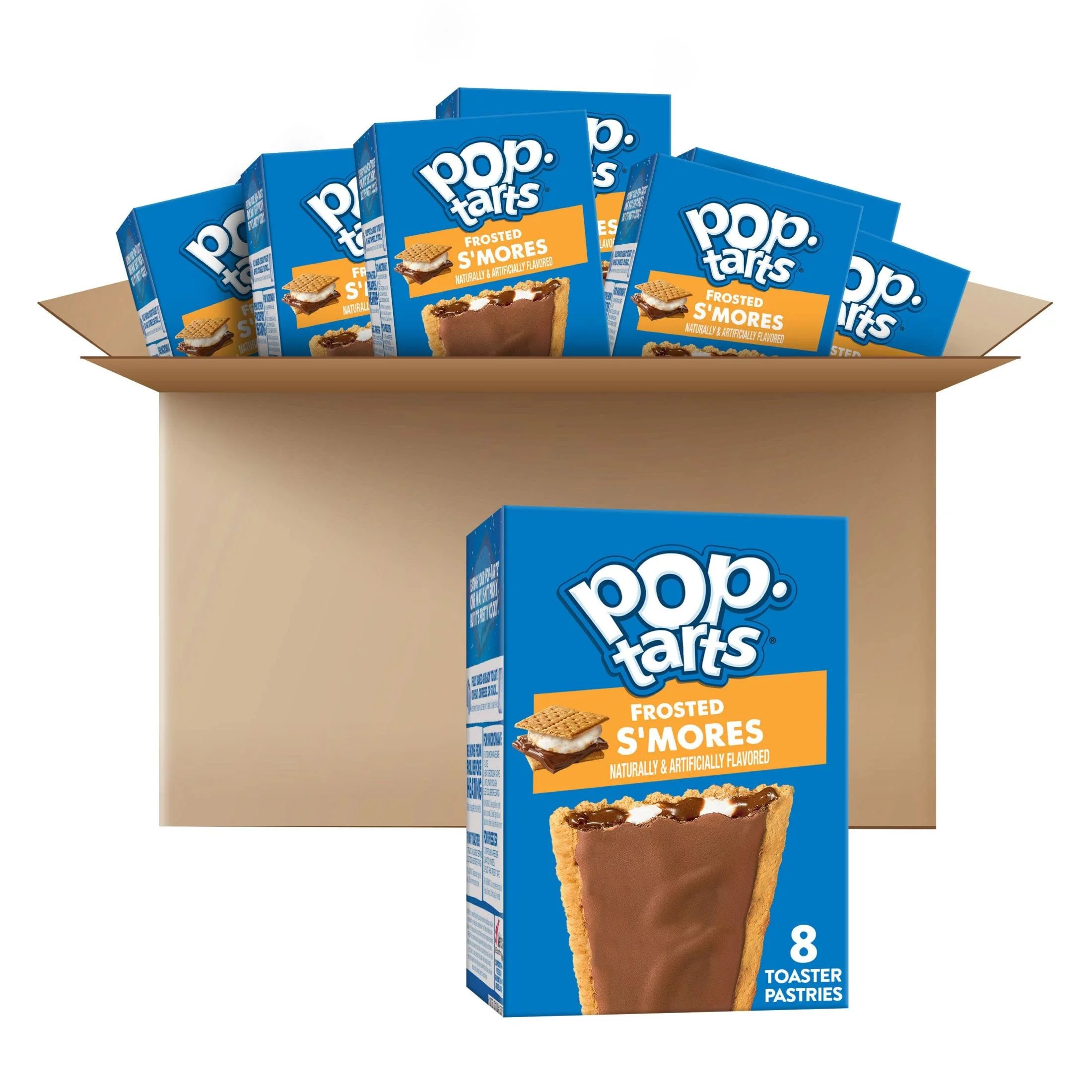 Pop-Tarts Toaster Pastries, Breakfast Foods, Kids Snacks, Frosted S,Mores (64 Pop-Tarts)