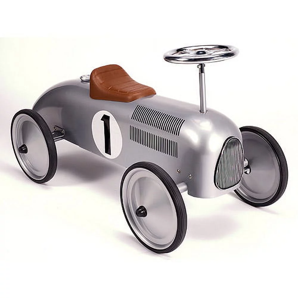 Schylling Speedster Ride-on - Silver Race Car
