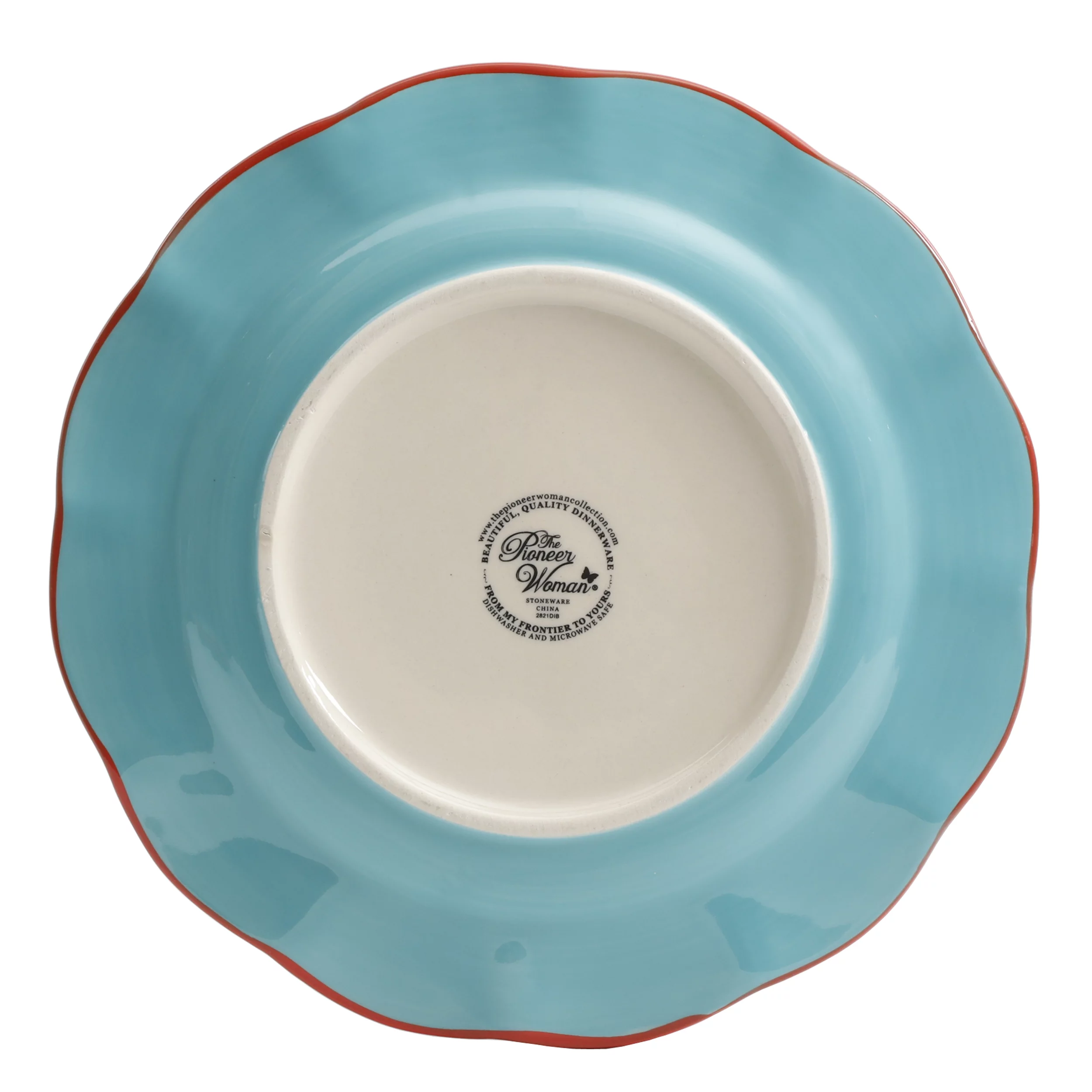 The Pioneer Woman Celia 12-Piece Dinnerware Set, Aqua