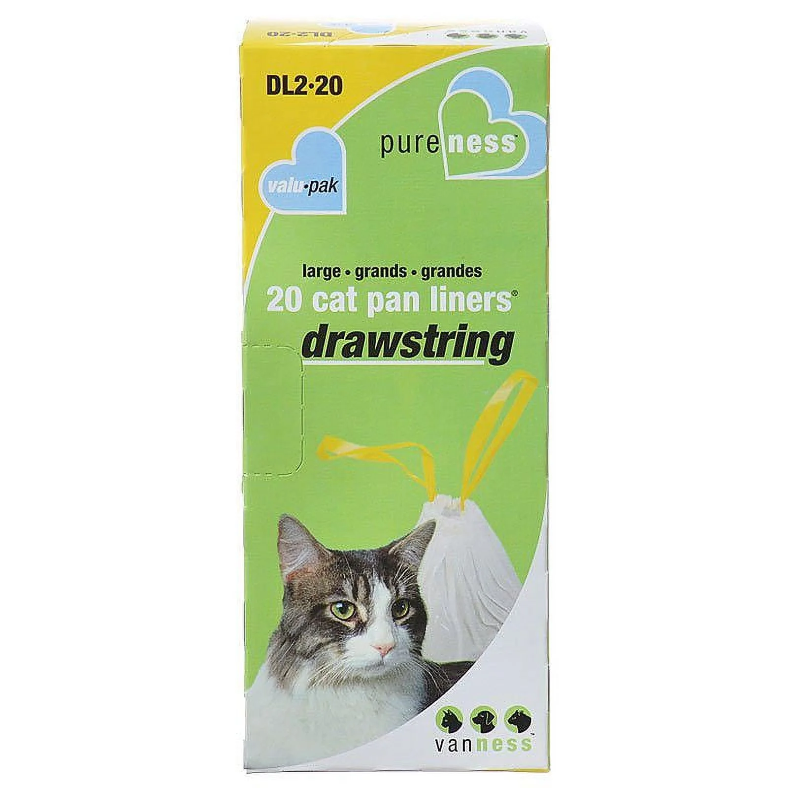 Van Ness Drawstring Cat Pan Liners [Cat, Litter Liners & Filters] Large (20 Pack)