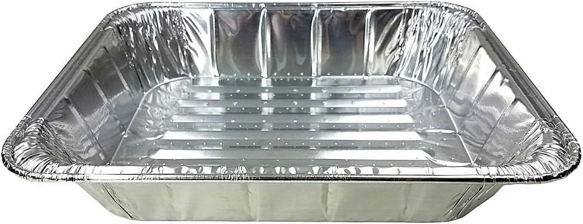 Large Half 1/2 Size Deep Aluminum Steam Table Extra-Heavy Duty Broiler Oven Baking Cooking Pan W/Built-In Absorbent Liner (Pack Of 24)