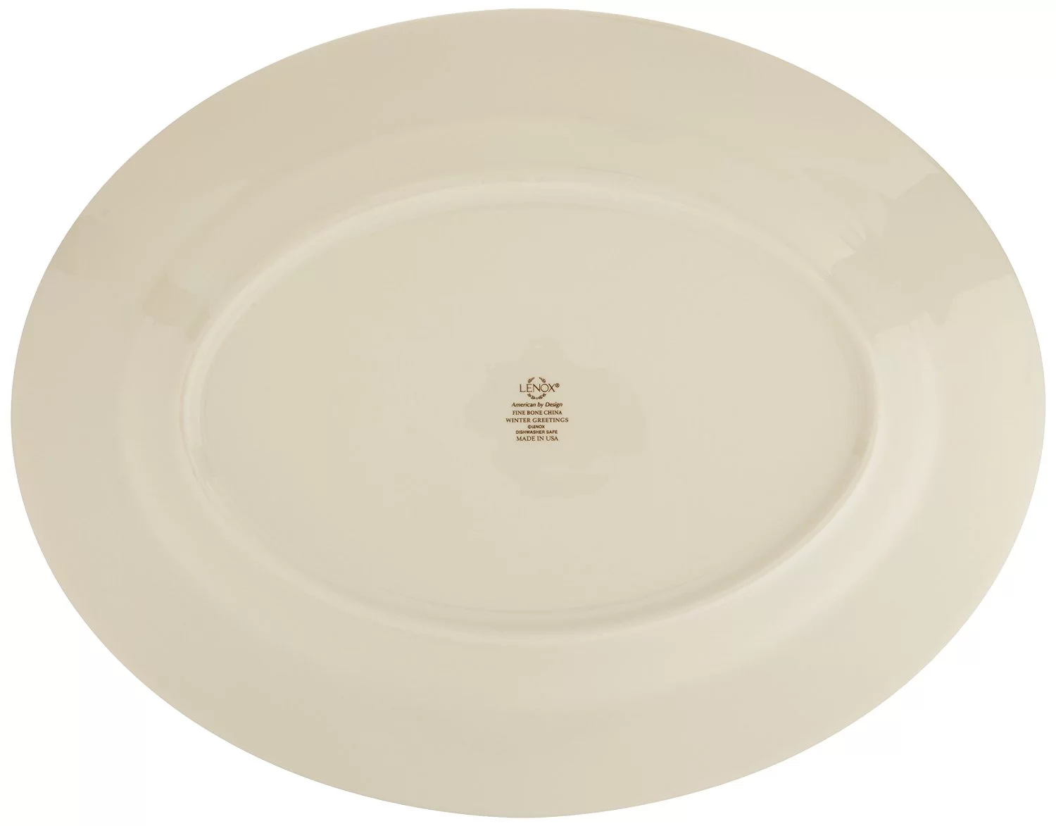 Lenox Winter Greetings Plaid Oval Platter
