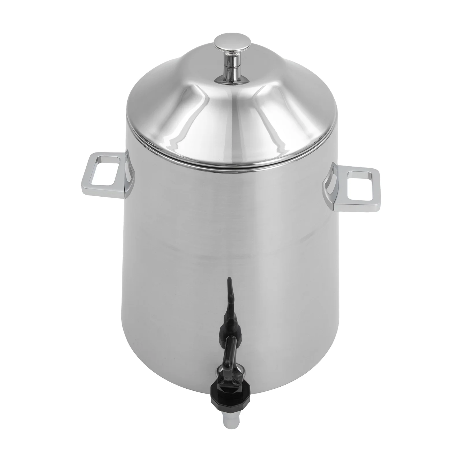 13L/3.4 Gallon Hot Beverage Drink Dispenser Can, Electric Coffee Urn with Fuel Holder 2-Way Continuous Heating, Tea Water Coffee Chafer Urn with Spigot for Parties Buffet Catering Stainless Steel