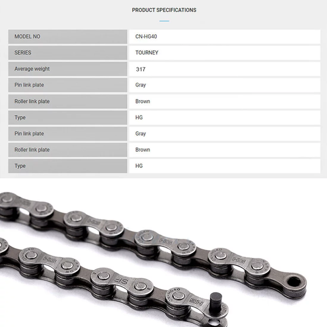 Shimano 6/7/8-Speed Chain CN-HG40 116-Links Mountain Road Bike Bicycle Chains