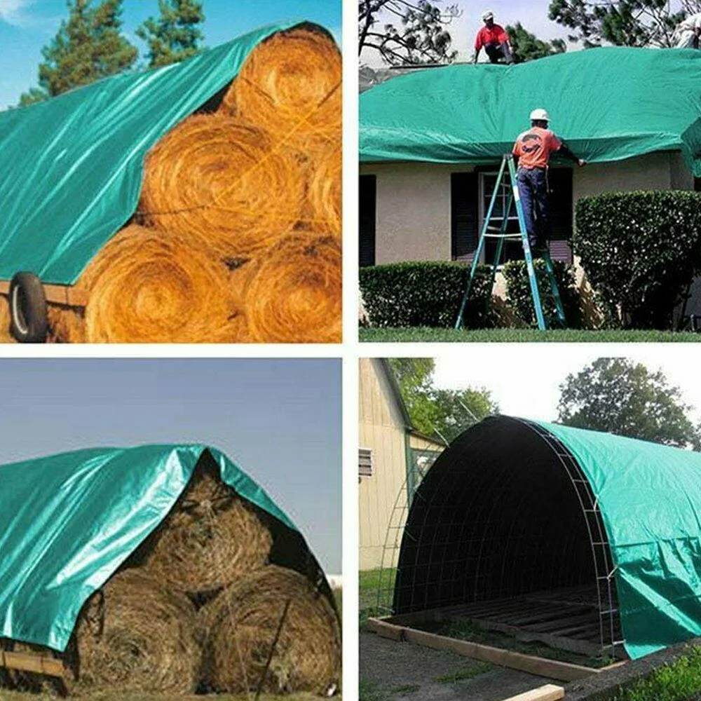 Tarp Cover Blue / Orange Heavy Duty Thick Material, Waterproof, Great for Tarpaulin Canopy Tent, Boat, RV or Pool Cover