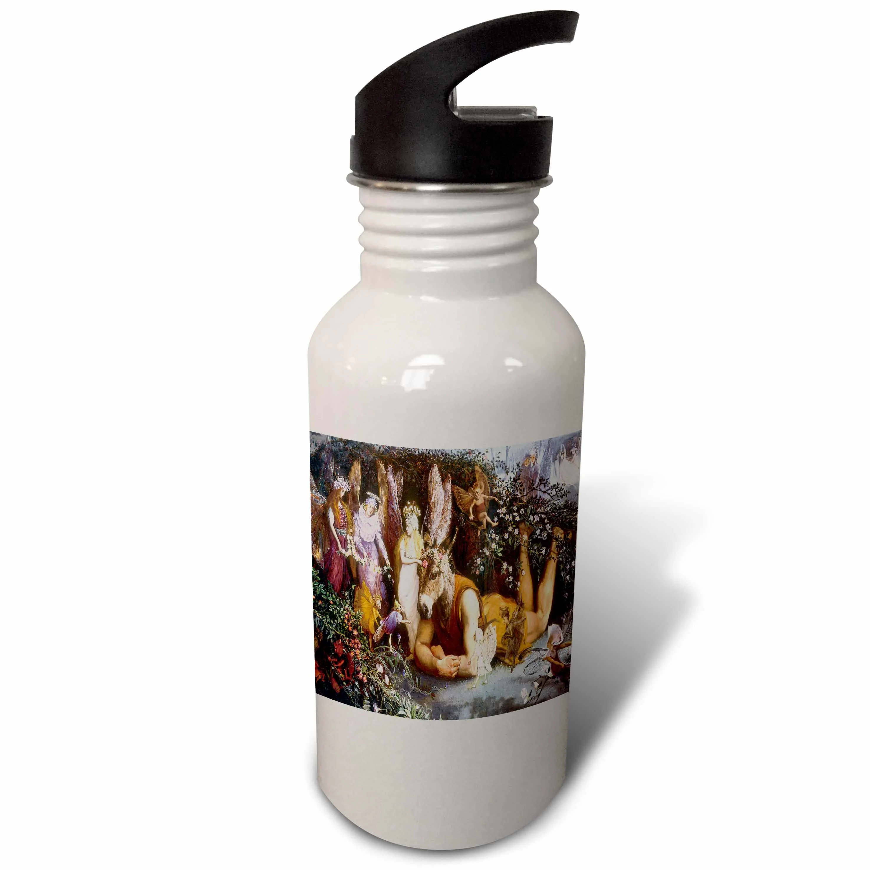 Titania and Bottom A Midsummer Nights Dream John Anster Fitzgerald Fantasy Painting 21 oz Sports Water Bottle wb-126262-1