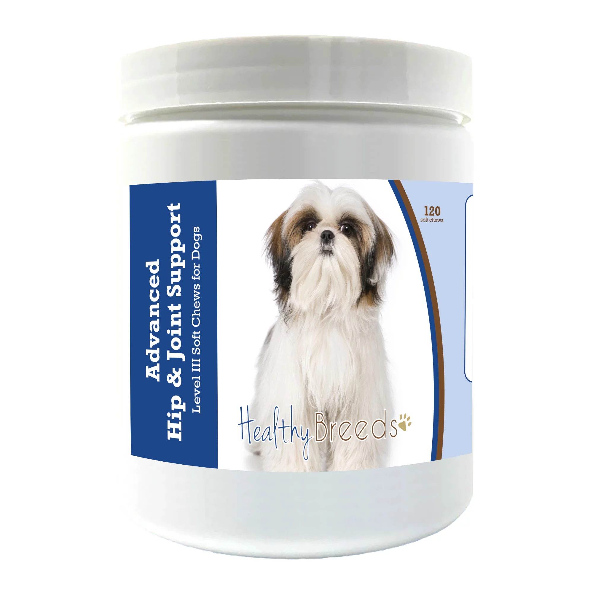 Healthy Breeds Shih Tzu Advanced Hip & Joint Support Level III Soft Chews for Dogs 120 Count