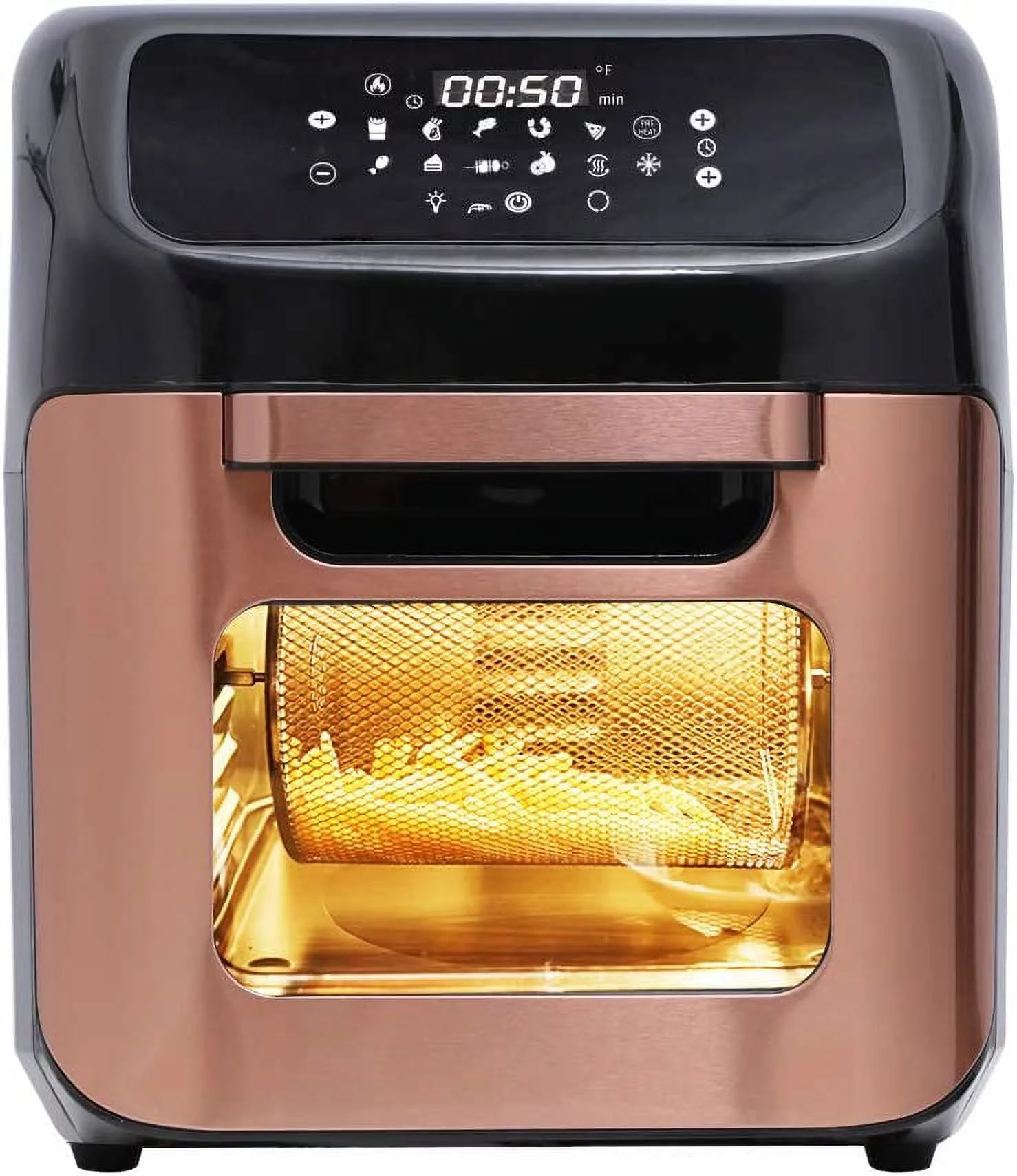 12 Quart 10-in-1 XLarge Capacity Air Fryer Oven W/ Digital Touch Screen Control & Integrated Digital Temperature Probe