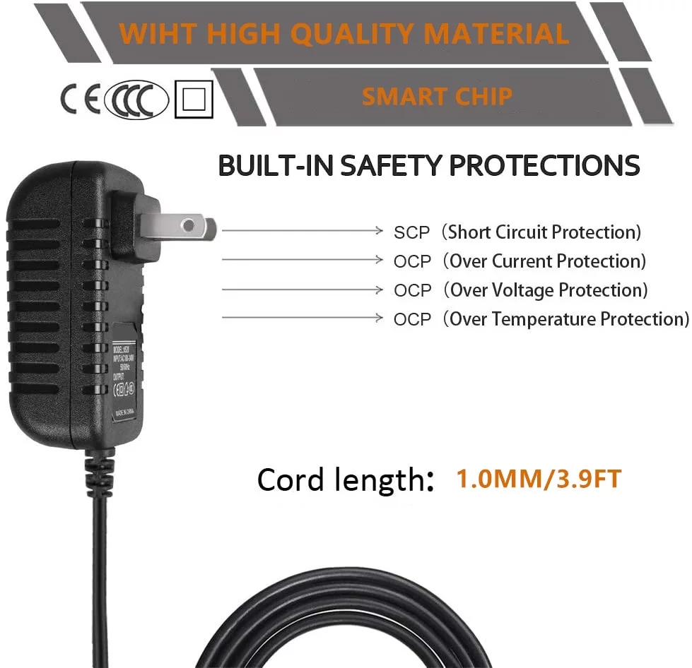 FITE ON AC Adapter Charger for Body Rider BRT3980/3880 3-in-1 Trio Trainer Power Supply