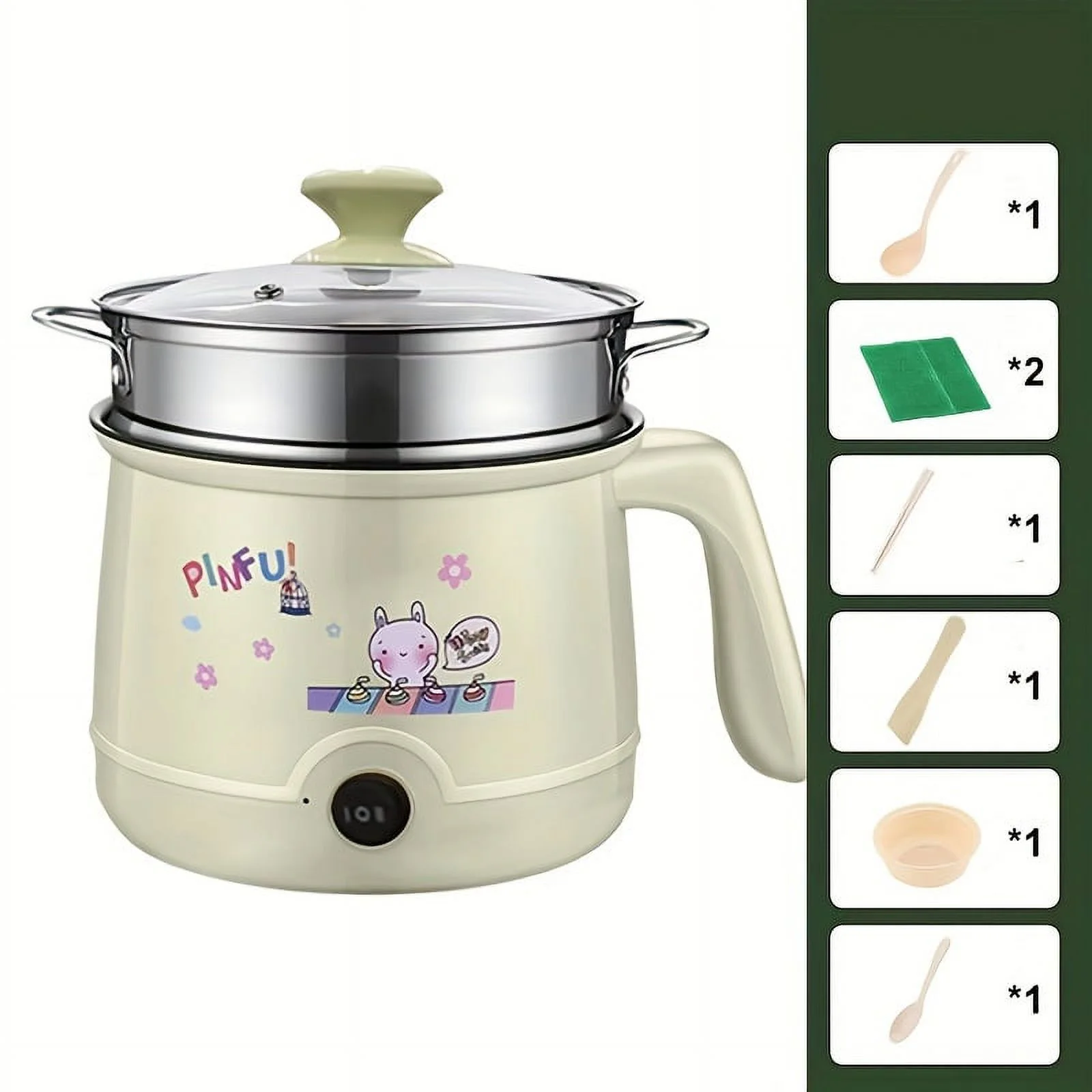 6.9 Electric Cooking Pot: Enjoy Double Deliciousness with Multi-Functional Hot Pot, Stir-Fry, Braise, and Steam!