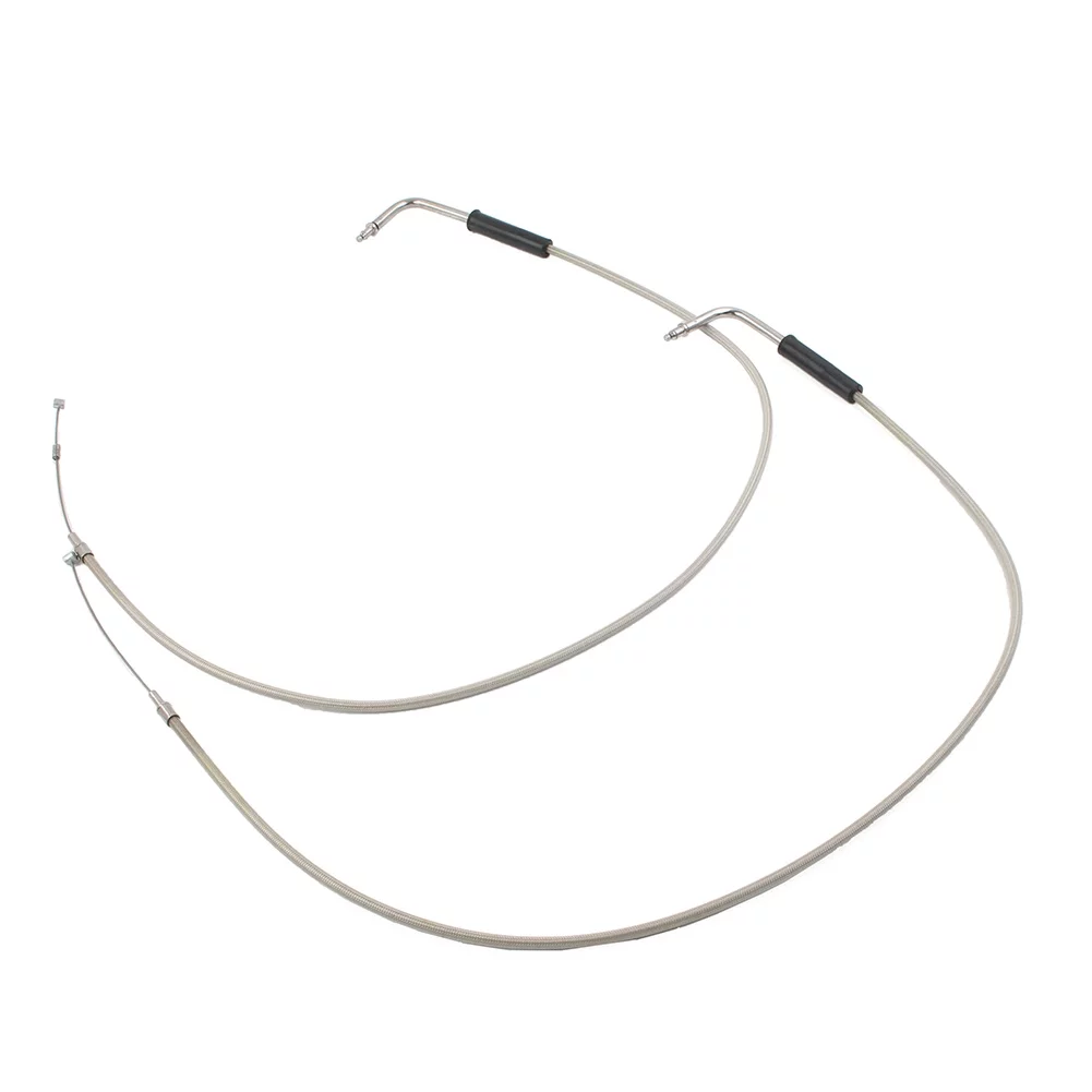 NS 90 CM Stainless Steel Throttle Cable Fit for Harley Davidson Sportster XL1200 883 Dyna Road King Electra Glide Handlebar