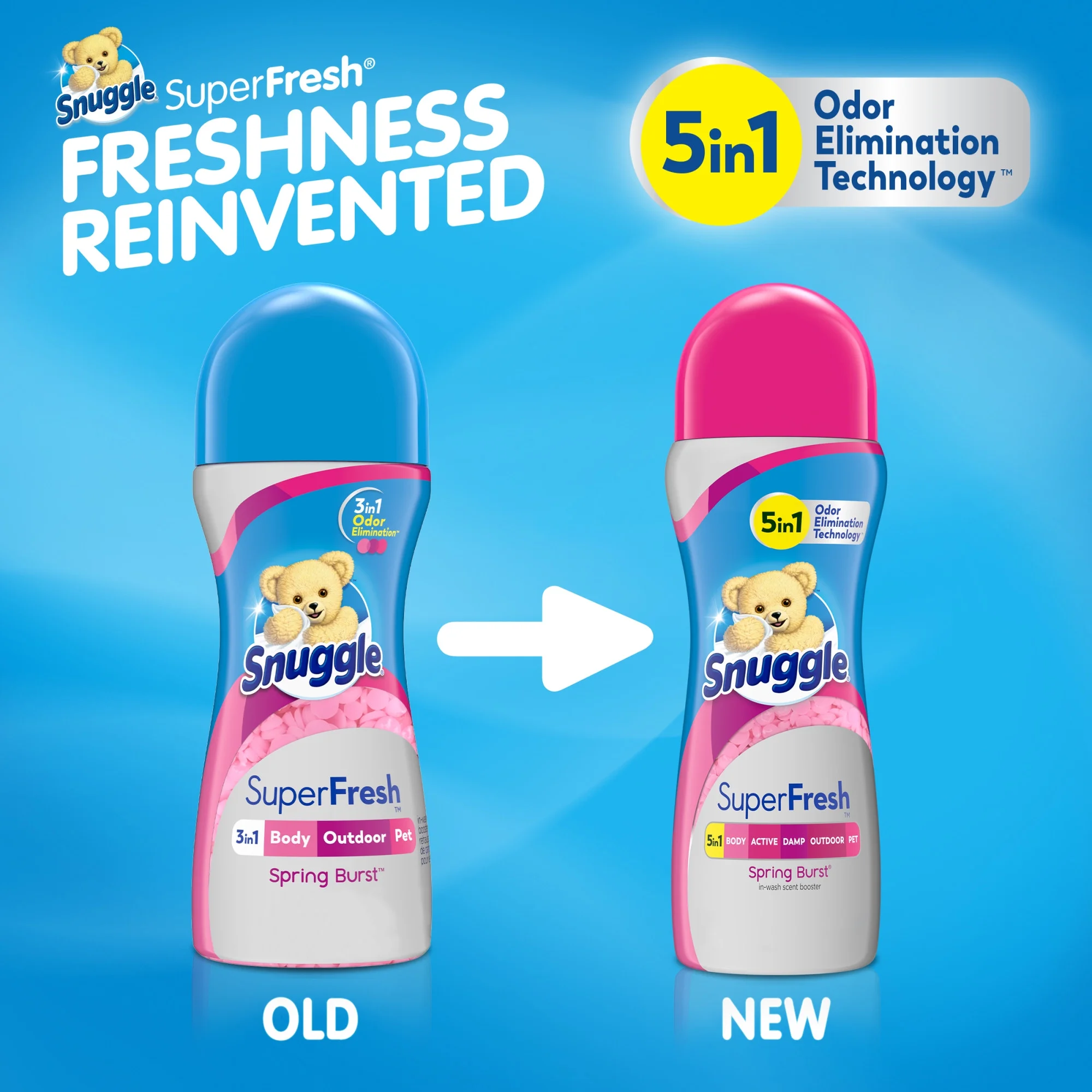 Snuggle Scent Shakes In-Wash Scent Booster Beads, SuperFresh Spring Burst, 27 Ounces