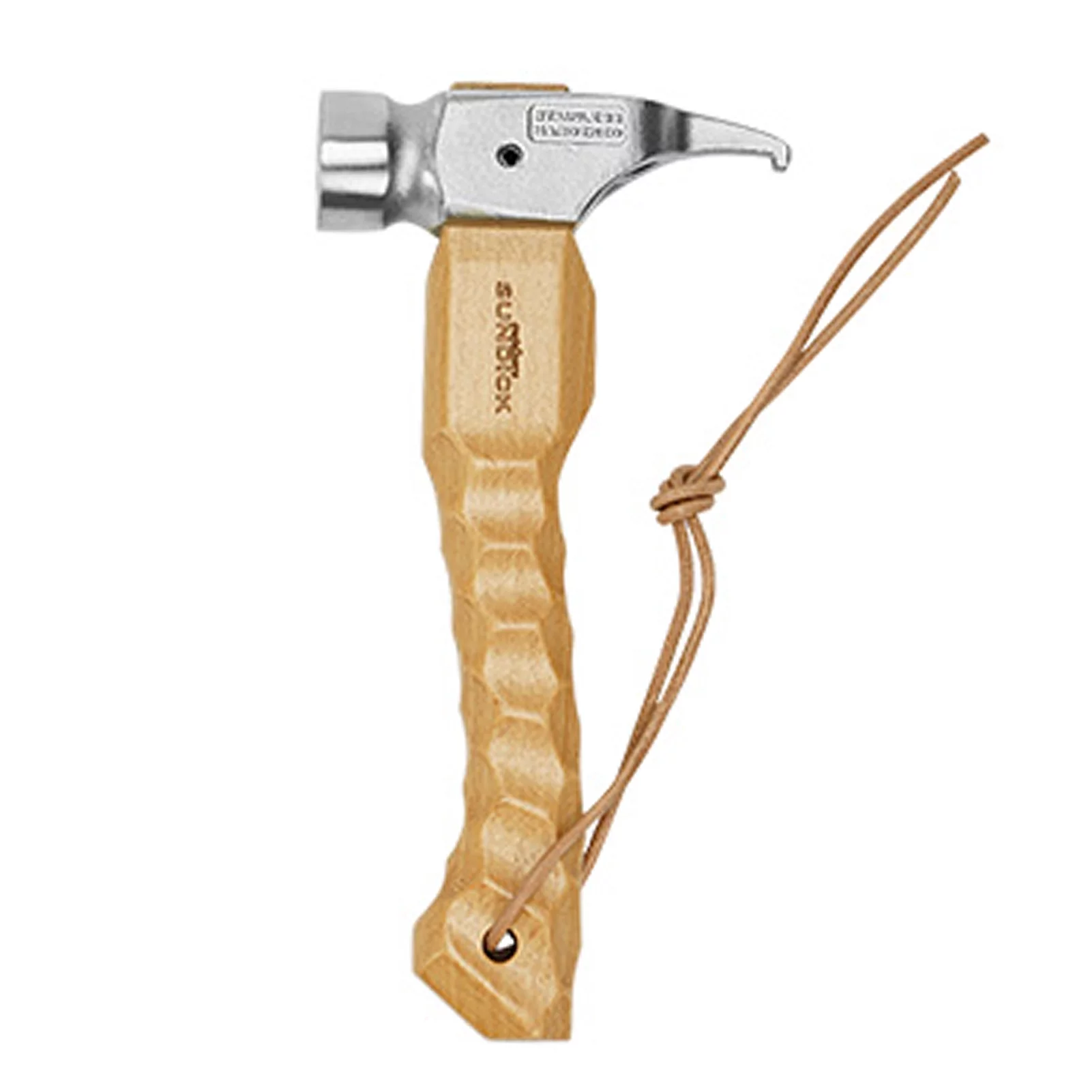 sundick Camping Hammer Portable Tent Awning Stake Nail Puller Heavy Duty Tent Stake Remover Steel Tent Hammer with Holding Strap