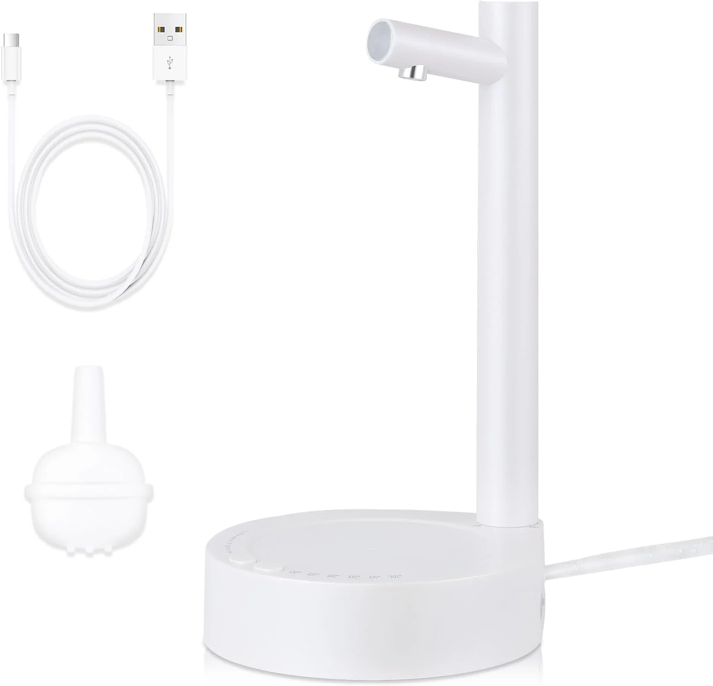 Desktop Water Bottle Dispenser, Smart 7 Levels Water Dispenser Countertop, USB Charging Automatic Drinking Water Pump for 5 Gallon & Universal Portable Electric Dispenser for Office, Ktchen