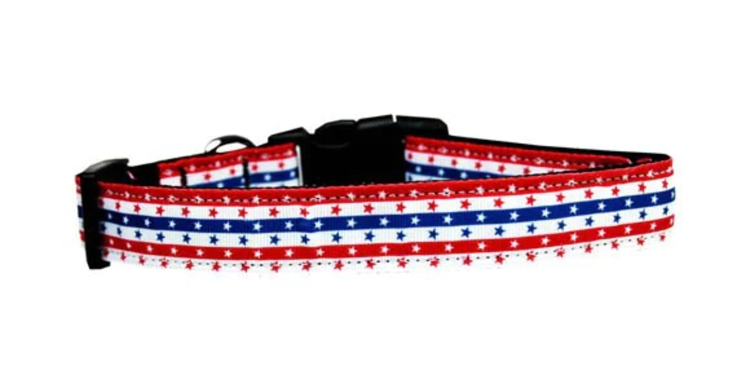 Mirage Pet Products 125-181 XL Stars in Stripes Nylon Dog Collar - Extra Large