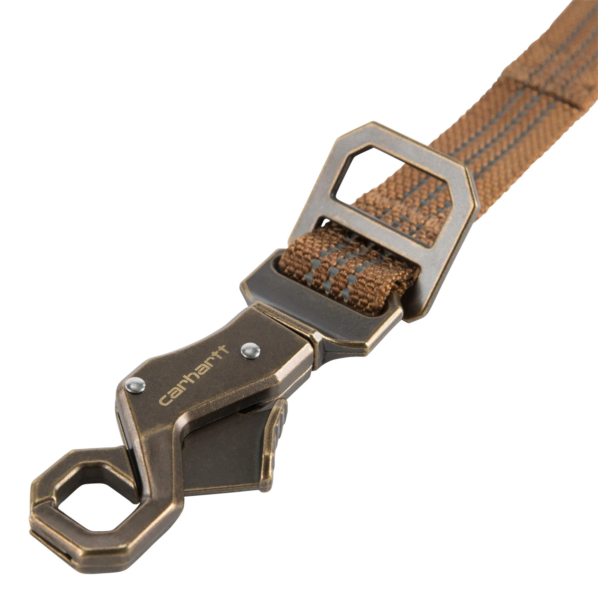 Carhartt Shock Absorbing Dog Leash Carhartt Brown/Brushed Brass Carhartt Brown/Brushed Brass Large