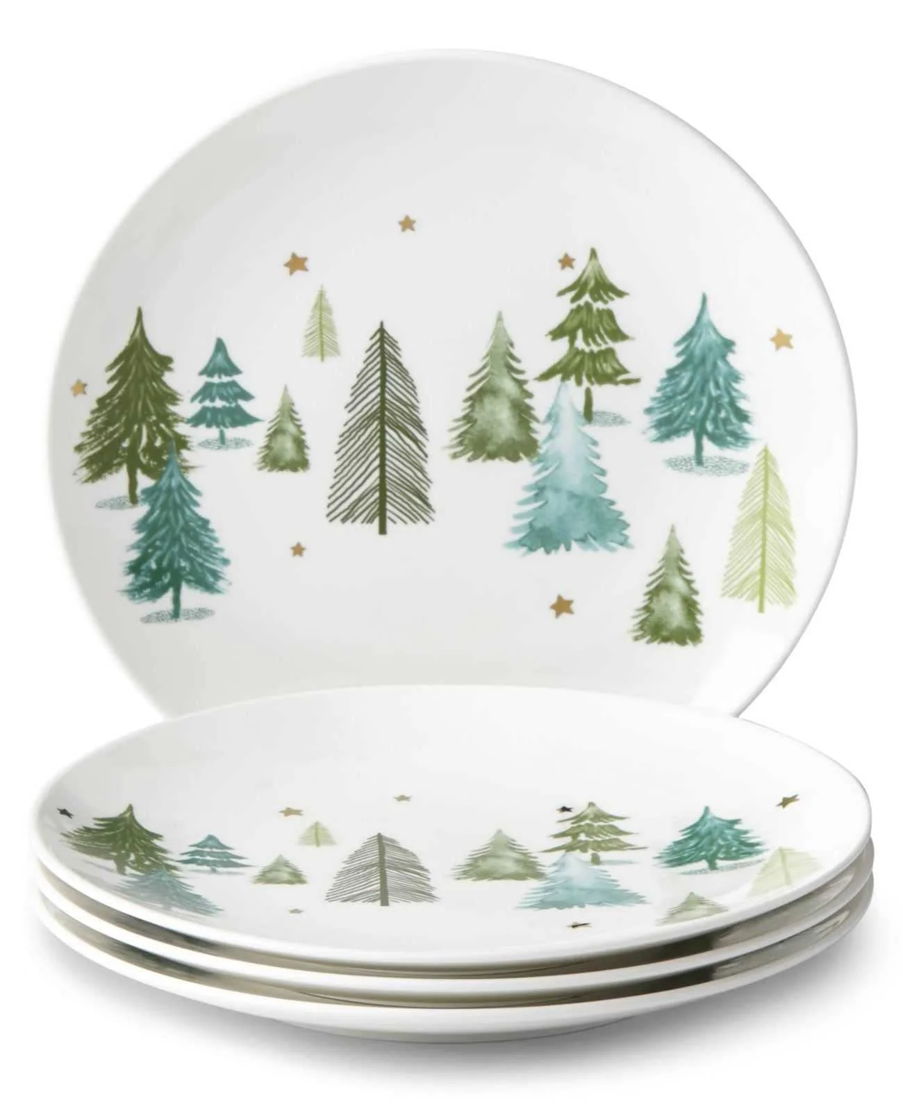 Lenox Balsam Lane Pine Forest 4-piece Accent Plate Set