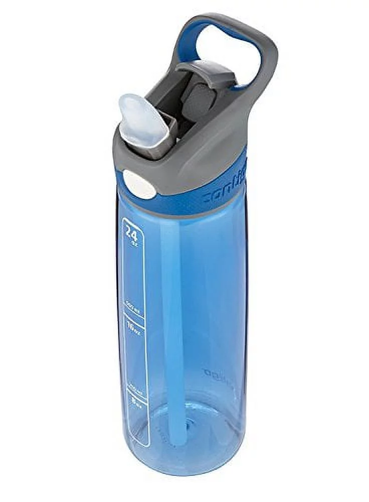 Contigo AUTOSPOUT Straw Addison Water Bottle, 24 oz, Monaco