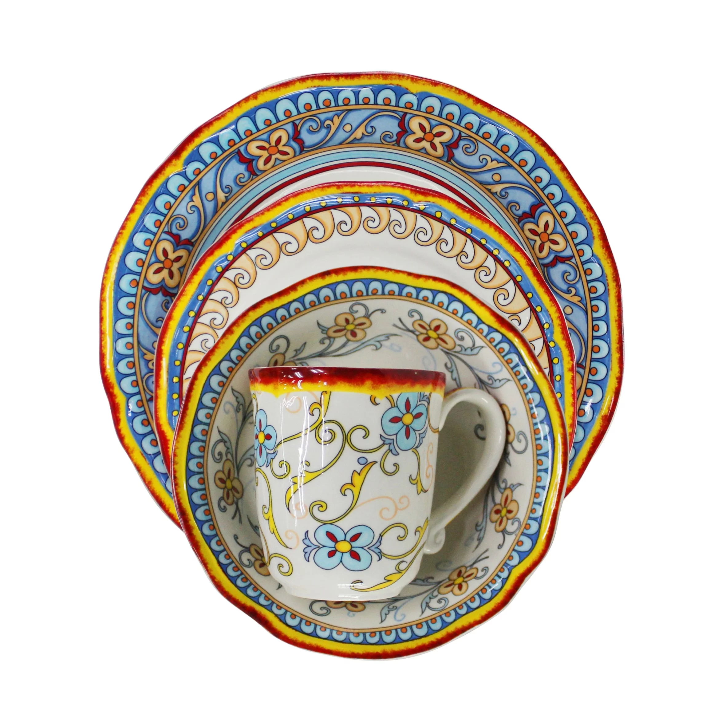 Euro Ceramica Inc. Euro Ceramica Duomo 16 Piece Dinnerware Set (Service for 4)
