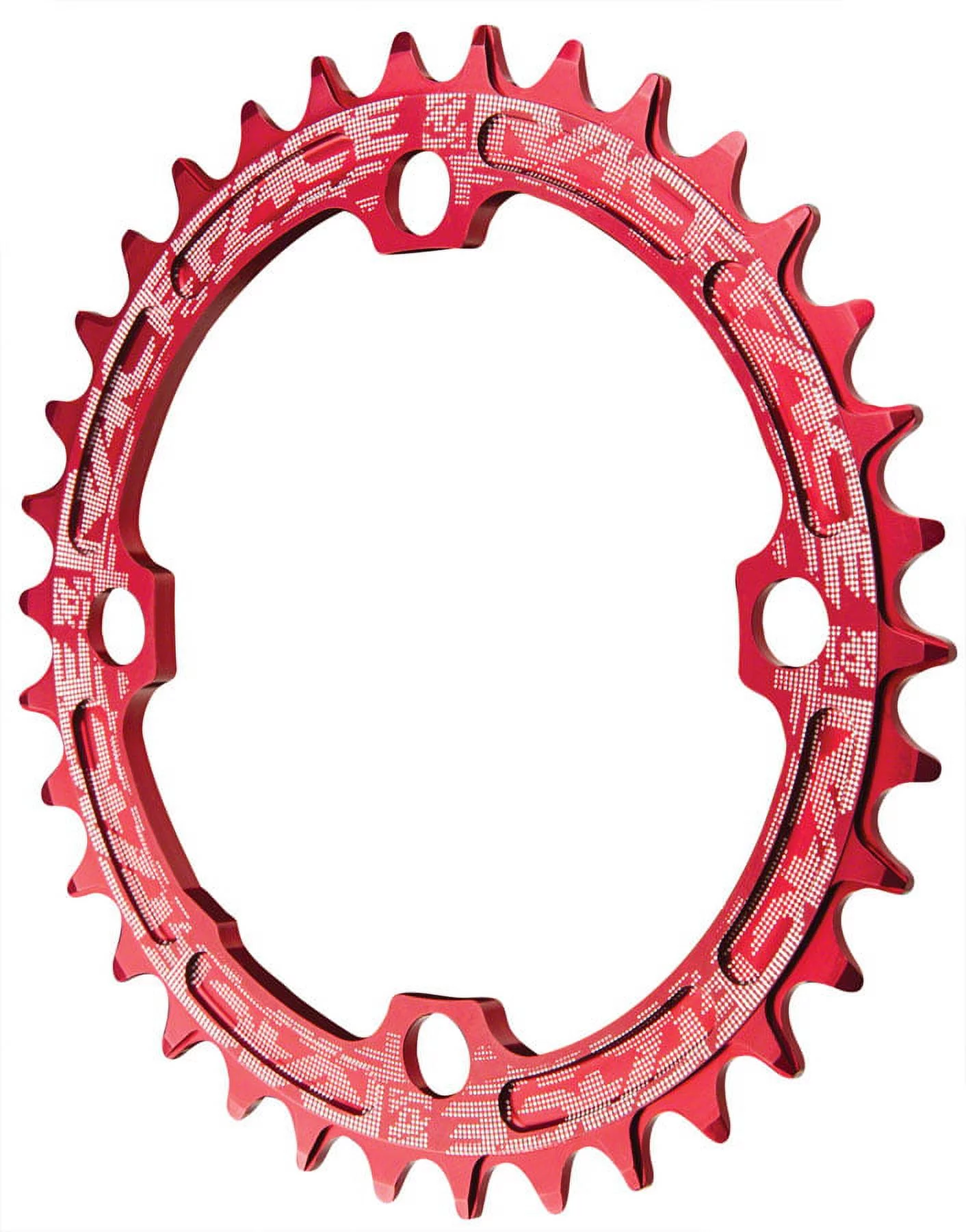 RaceFace Narrow Wide Chainring - Red Tooth Count: 34 Chainring BCD: 104