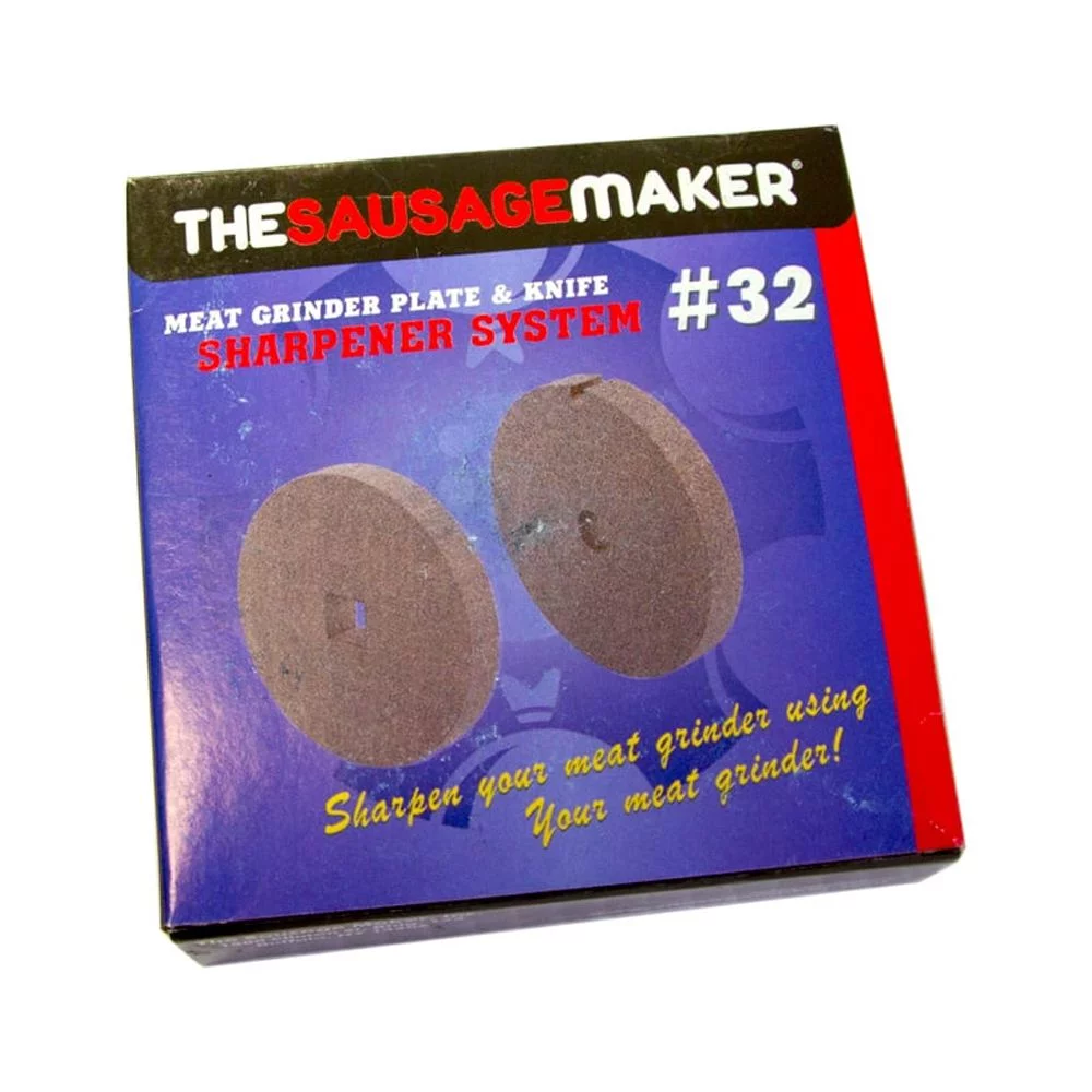The Sausage Maker - Meat Grinder Knife and Plate Sharpening System (Coarse Grind #32 Ceramic)