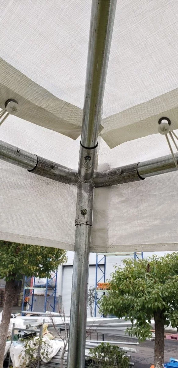 Party Tents Direct Weekender West Coast Frame Party Tent with Sidewalls, White Polyethylene, 20 ft x 20 ft